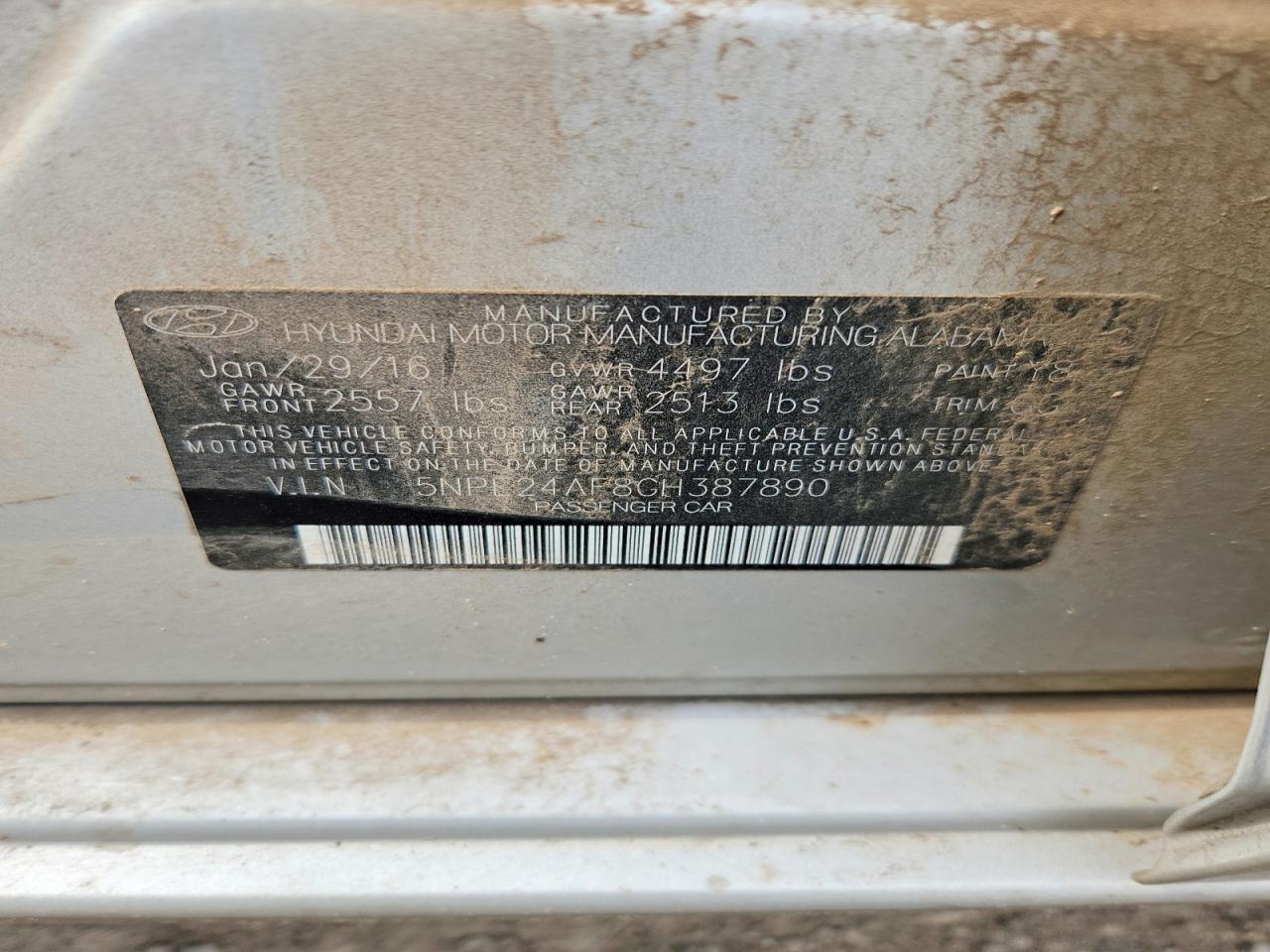 2016 Hyundai Sonata Se Серебряный vin: 5NPE24AF8GH387890