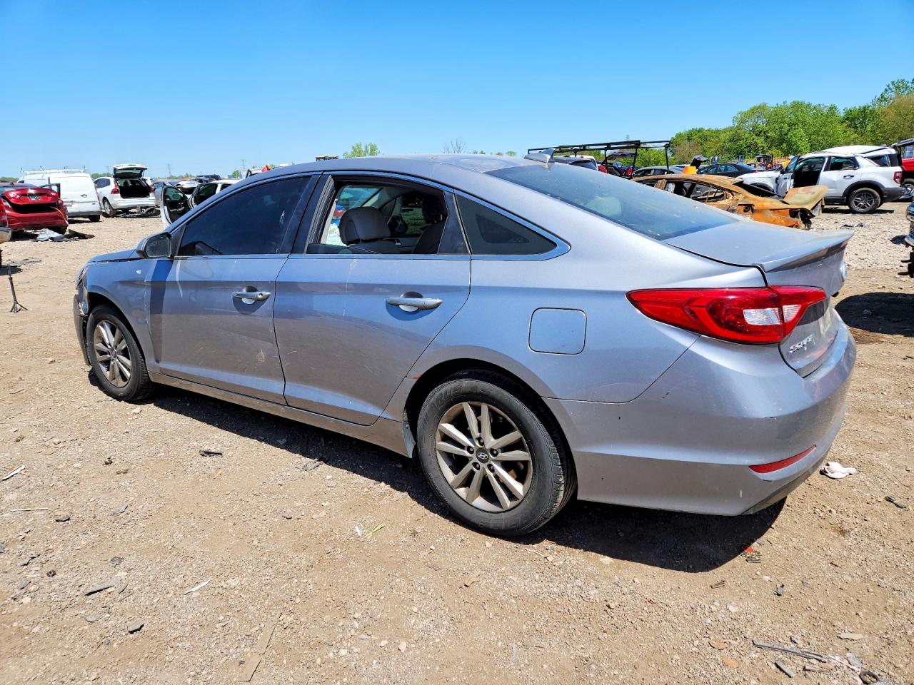 2017 Hyundai Sonata Silver vin: 5NPE24AF8HH548966