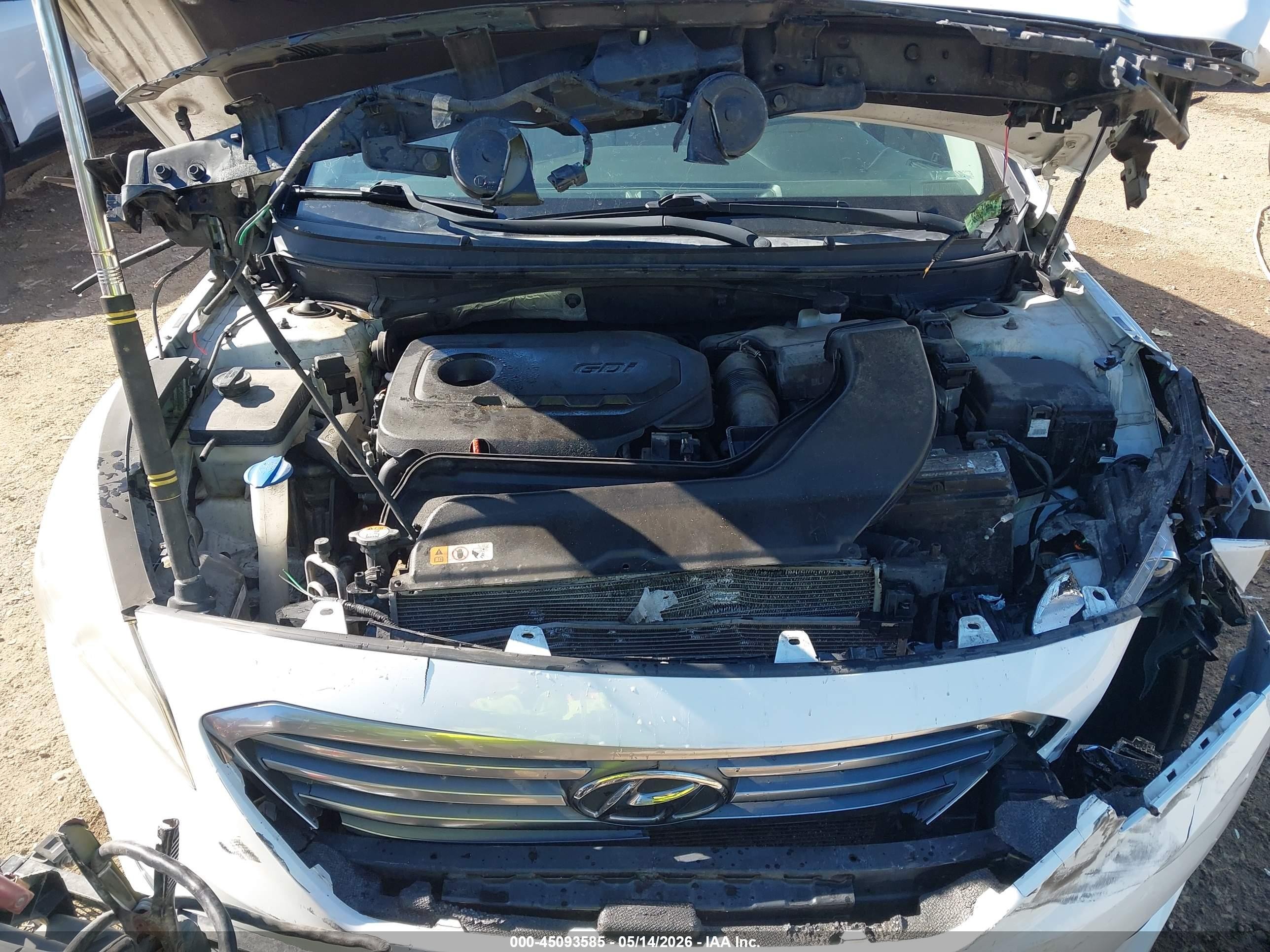 2017 Hyundai Sonata White vin: 5NPE24AF8HH561104