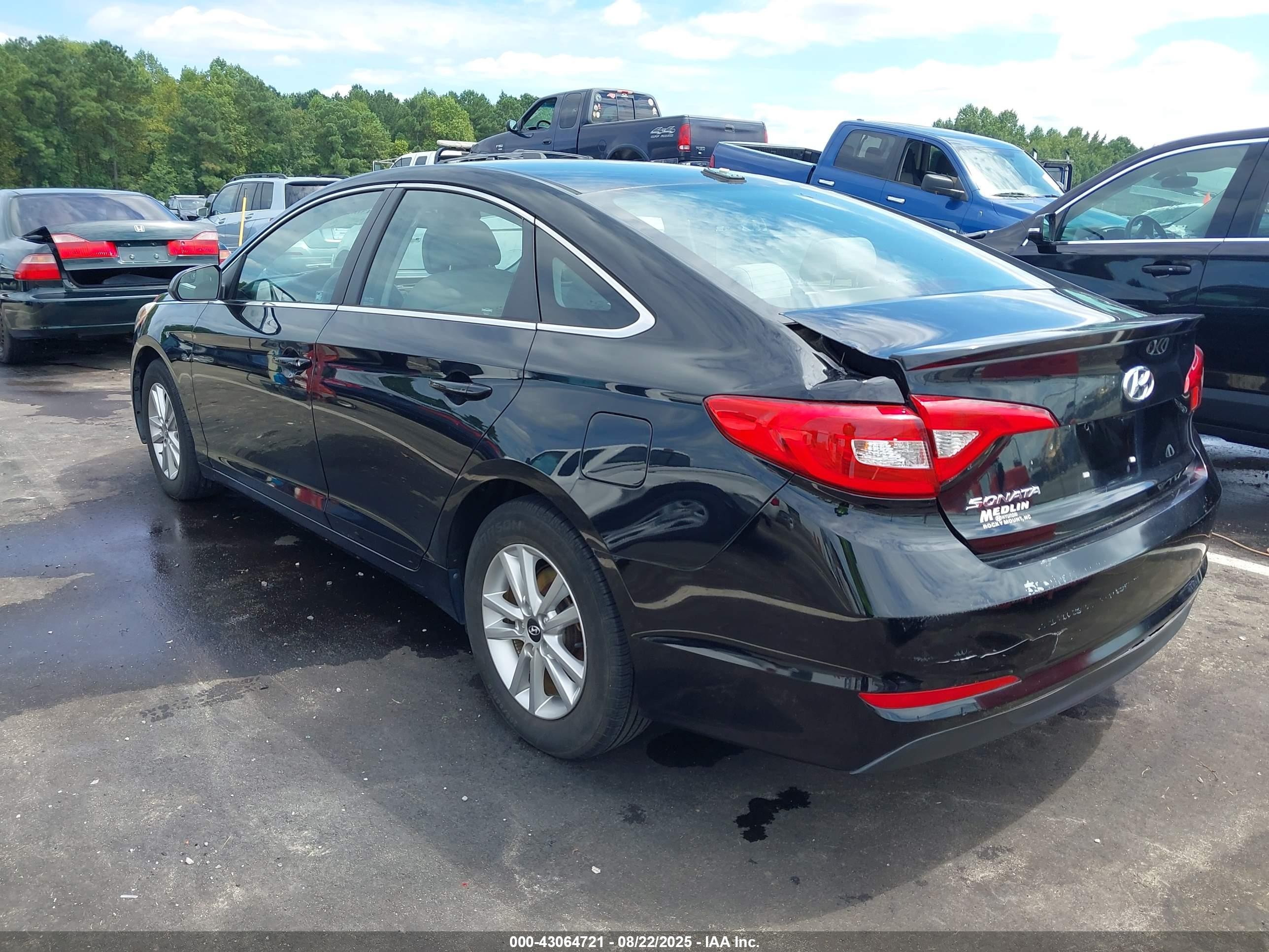 2017 Hyundai Sonata   Black vin: 5NPE24AF8HH566304