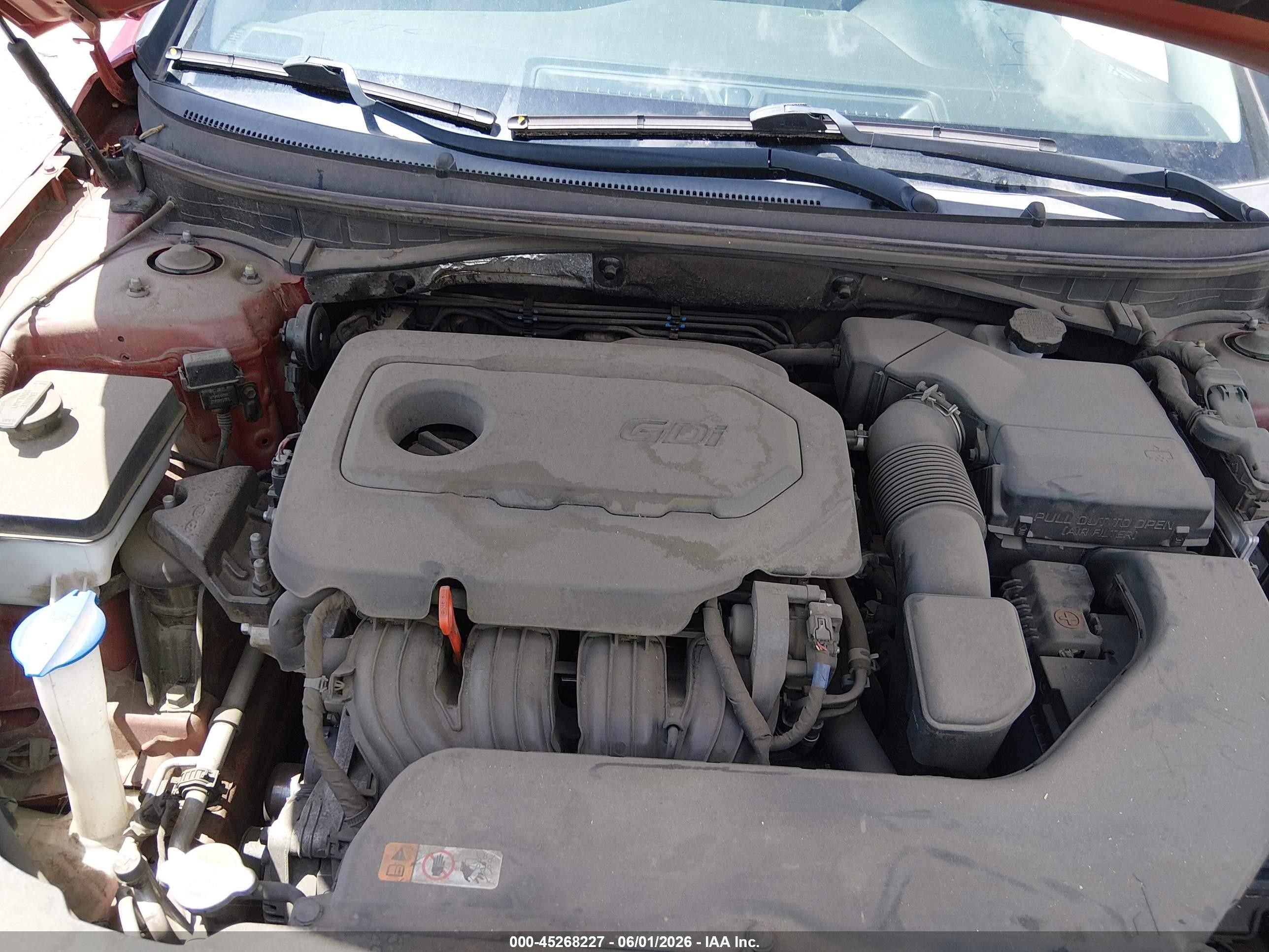 2017 Hyundai Sonata   Красный vin: 5NPE24AF8HH582762