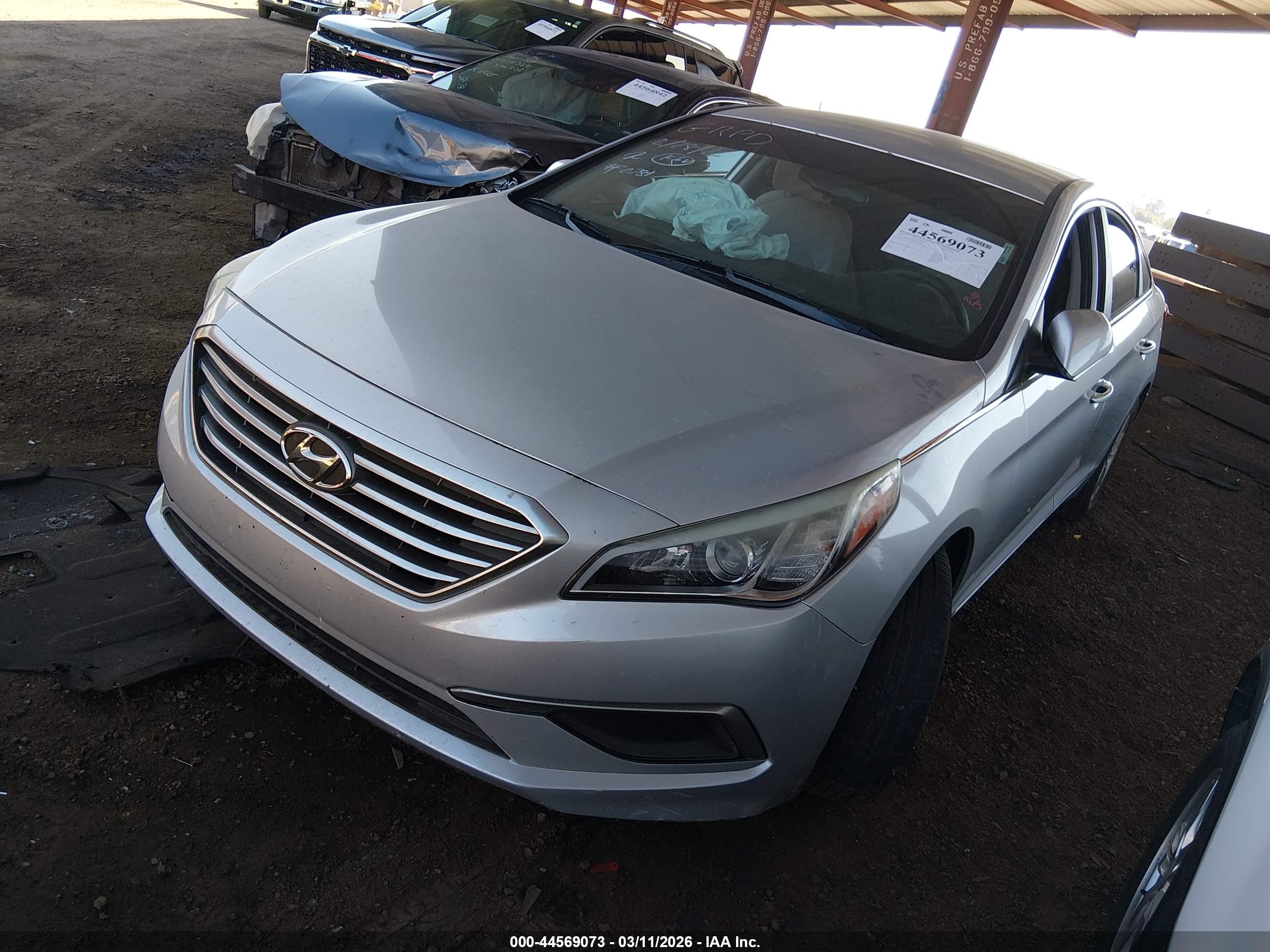 2017 Hyundai Sonata Se Silver vin: 5NPE24AF8HH590781
