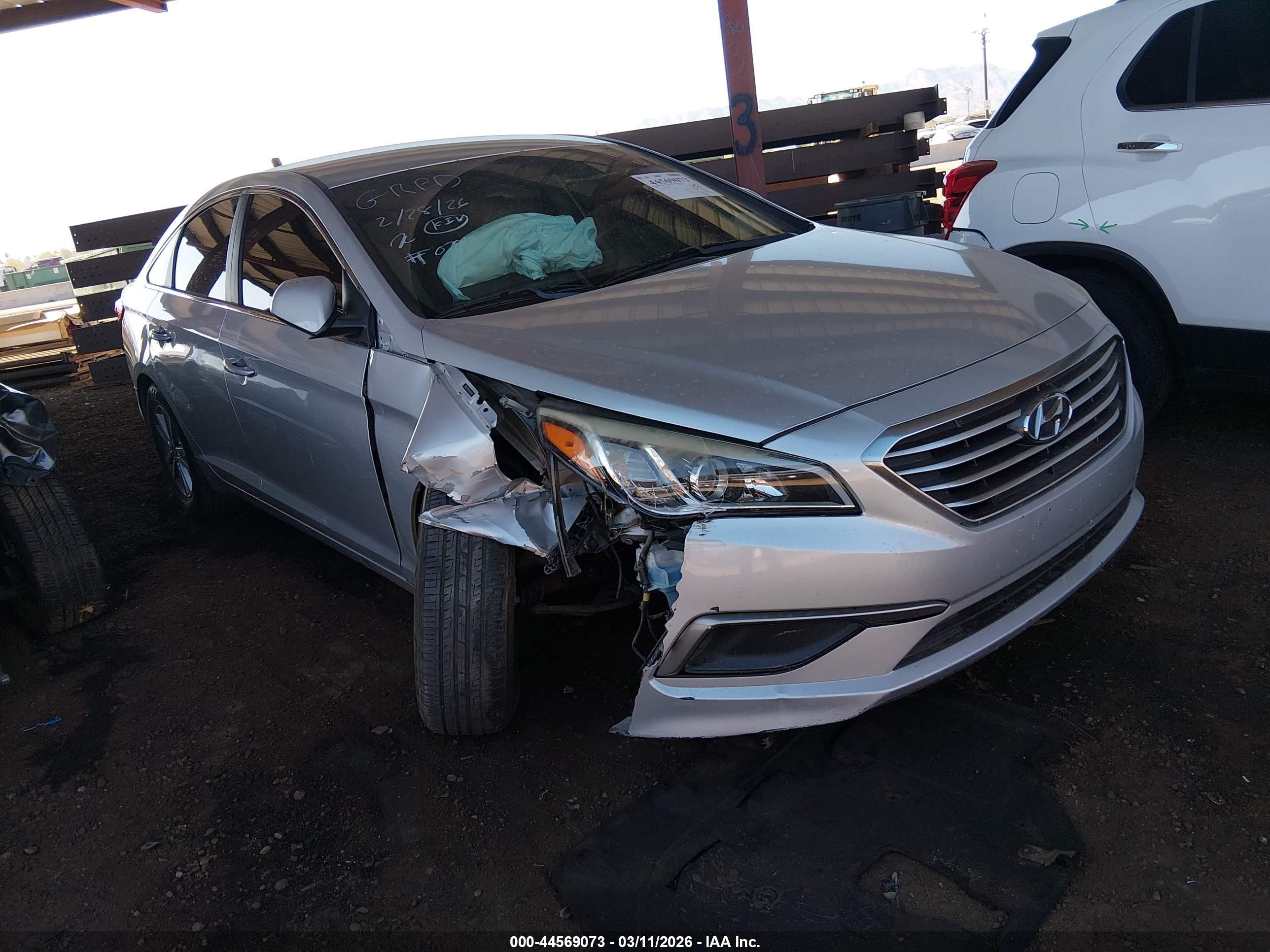 2017 Hyundai Sonata Se Silver vin: 5NPE24AF8HH590781