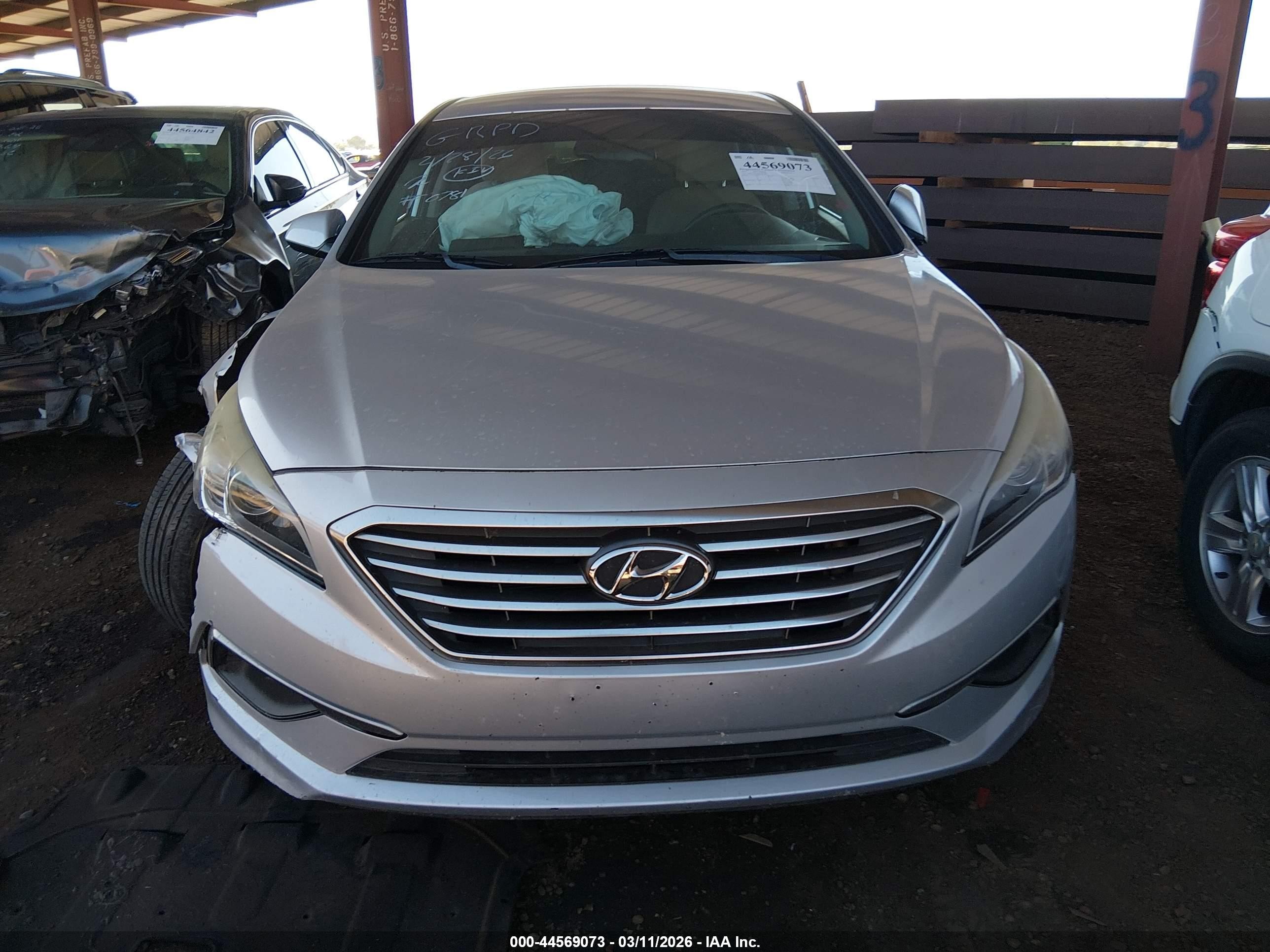 2017 Hyundai Sonata Se Silver vin: 5NPE24AF8HH590781