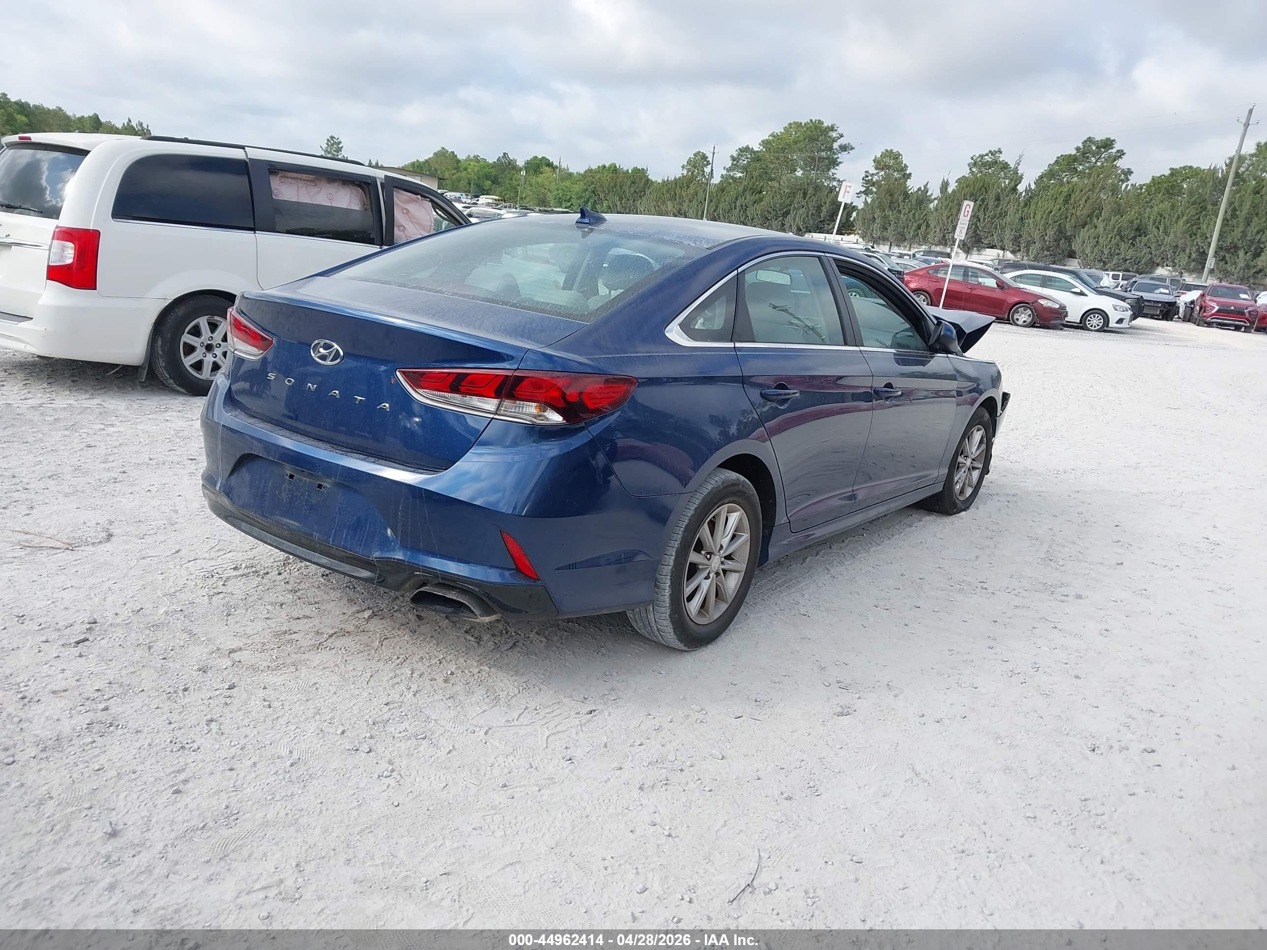 2019 Hyundai Sonata Se Blue vin: 5NPE24AF8KH792656