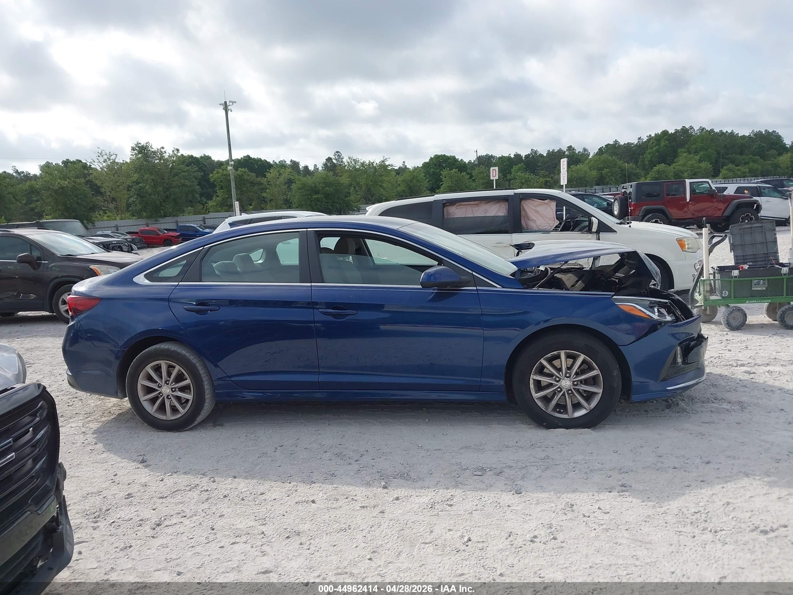 2019 Hyundai Sonata Se Blue vin: 5NPE24AF8KH792656