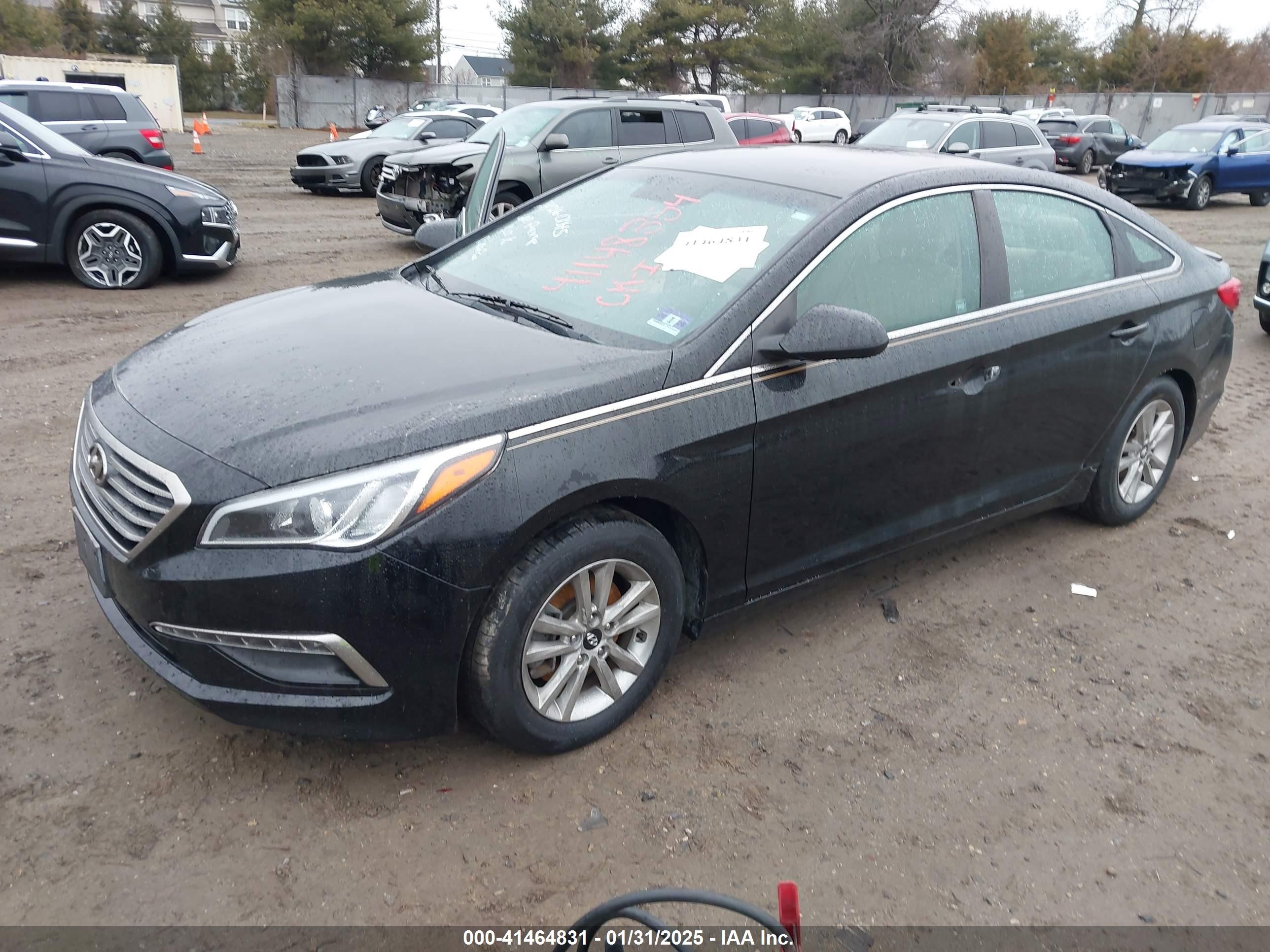 2015 Hyundai Sonata Se Black vin: 5NPE24AF9FH001590