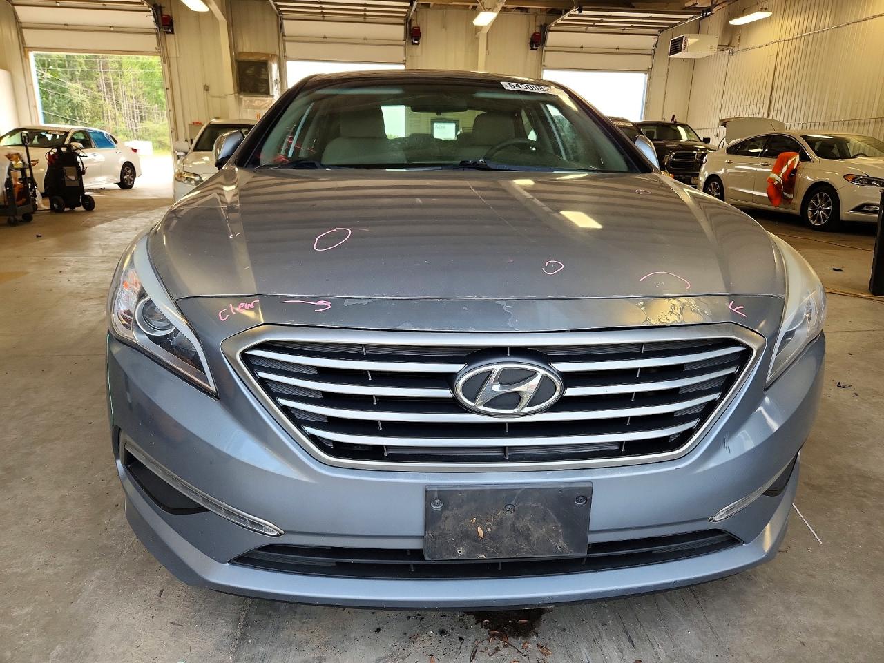 2015 Hyundai Sonata Se Gray vin: 5NPE24AF9FH002805