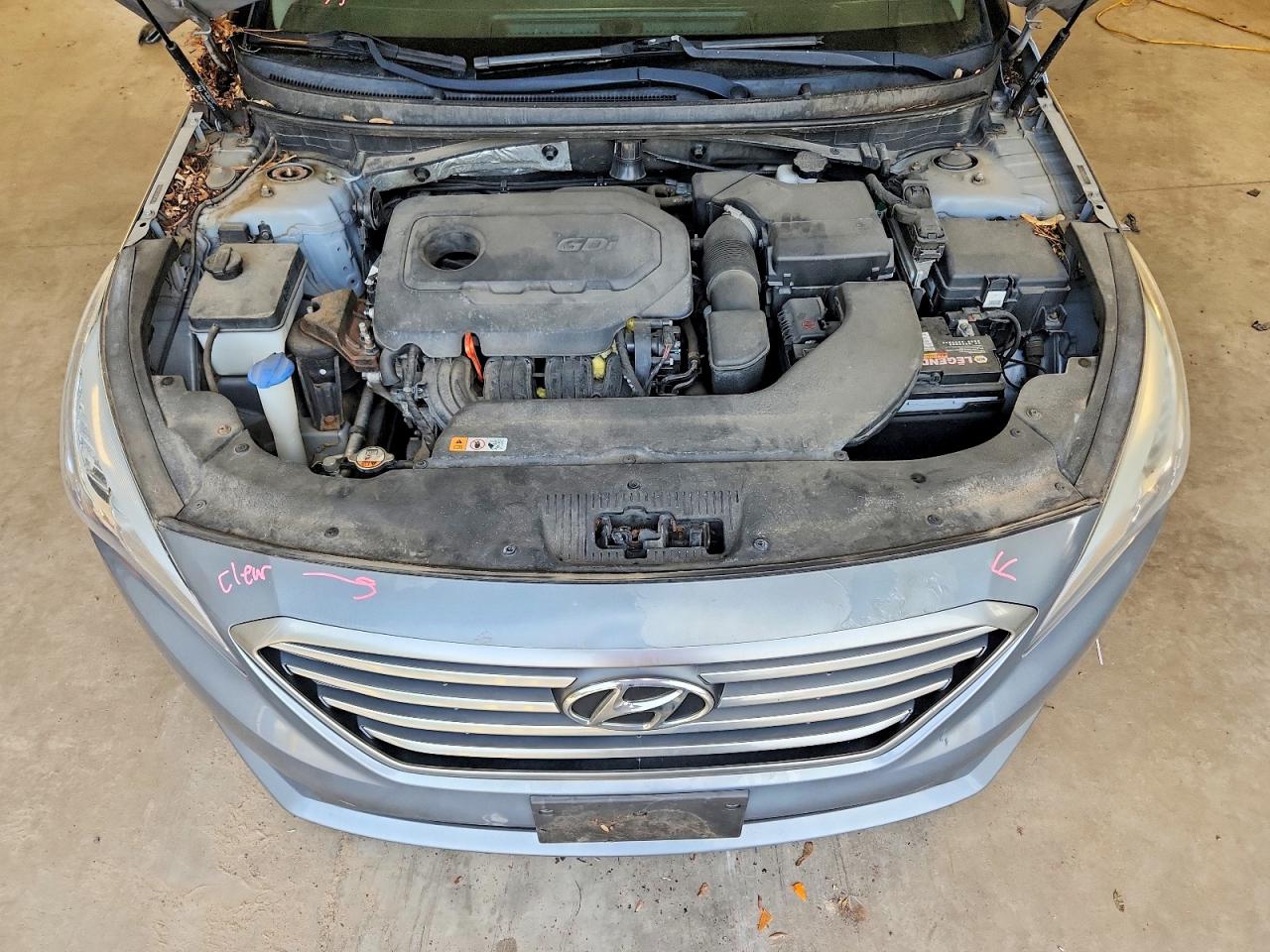 2015 Hyundai Sonata Se Gray vin: 5NPE24AF9FH002805
