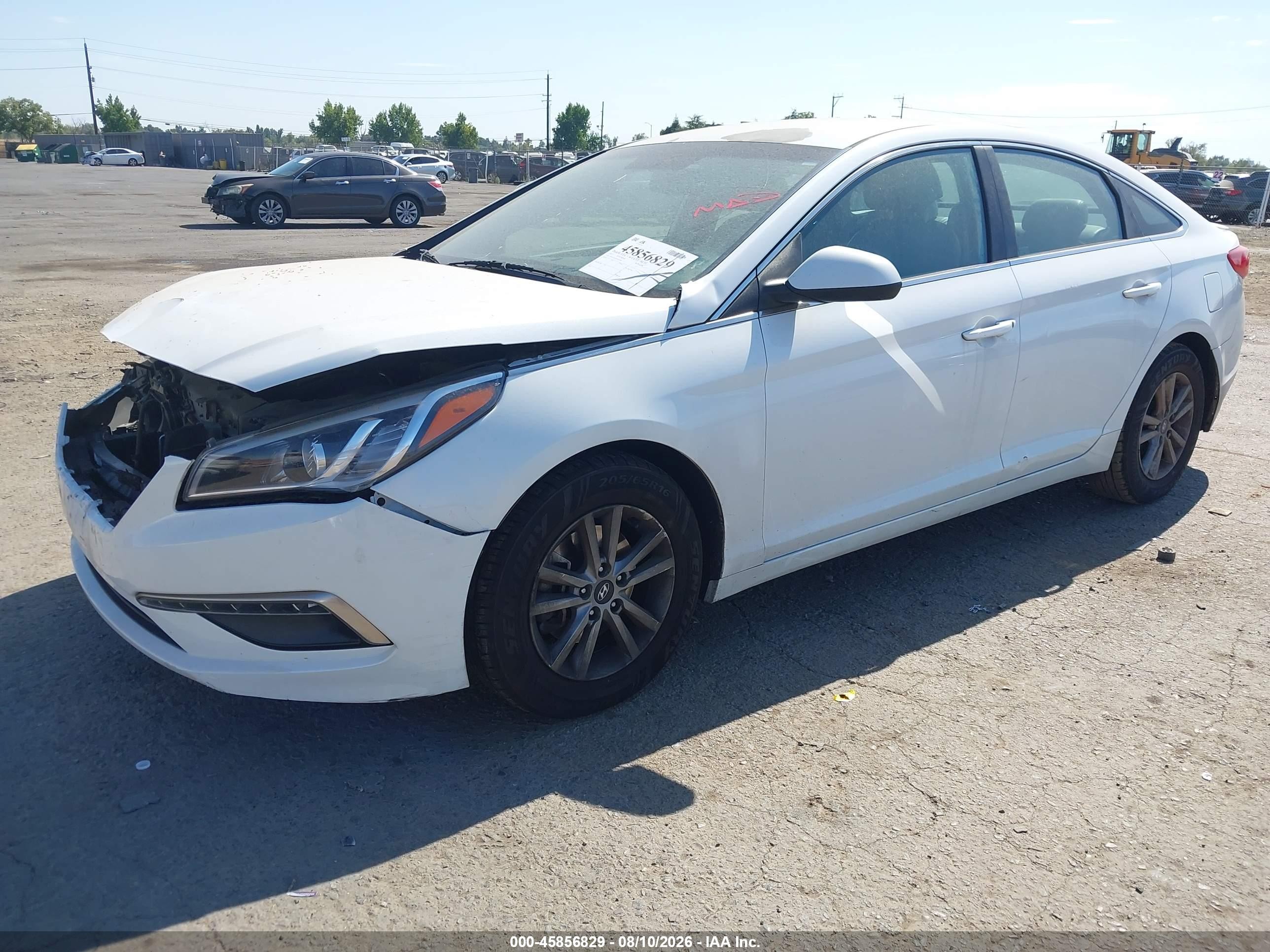 2015 Hyundai Sonata Se White vin: 5NPE24AF9FH010550