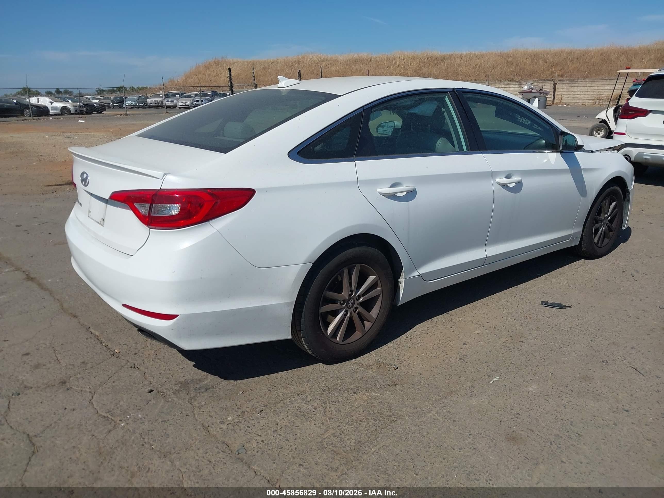 2015 Hyundai Sonata Se White vin: 5NPE24AF9FH010550