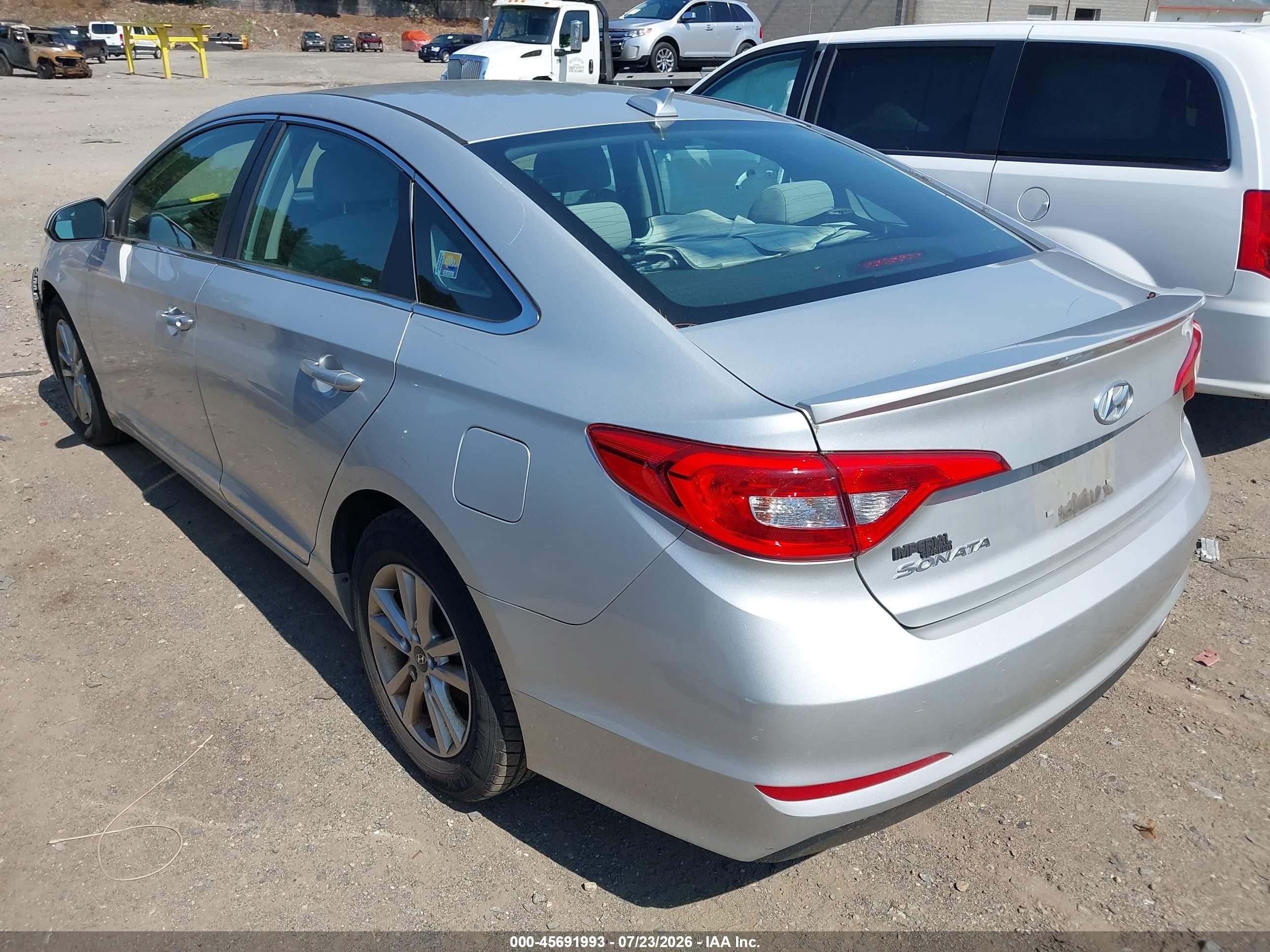 2015 Hyundai Sonata Se Silver vin: 5NPE24AF9FH015781