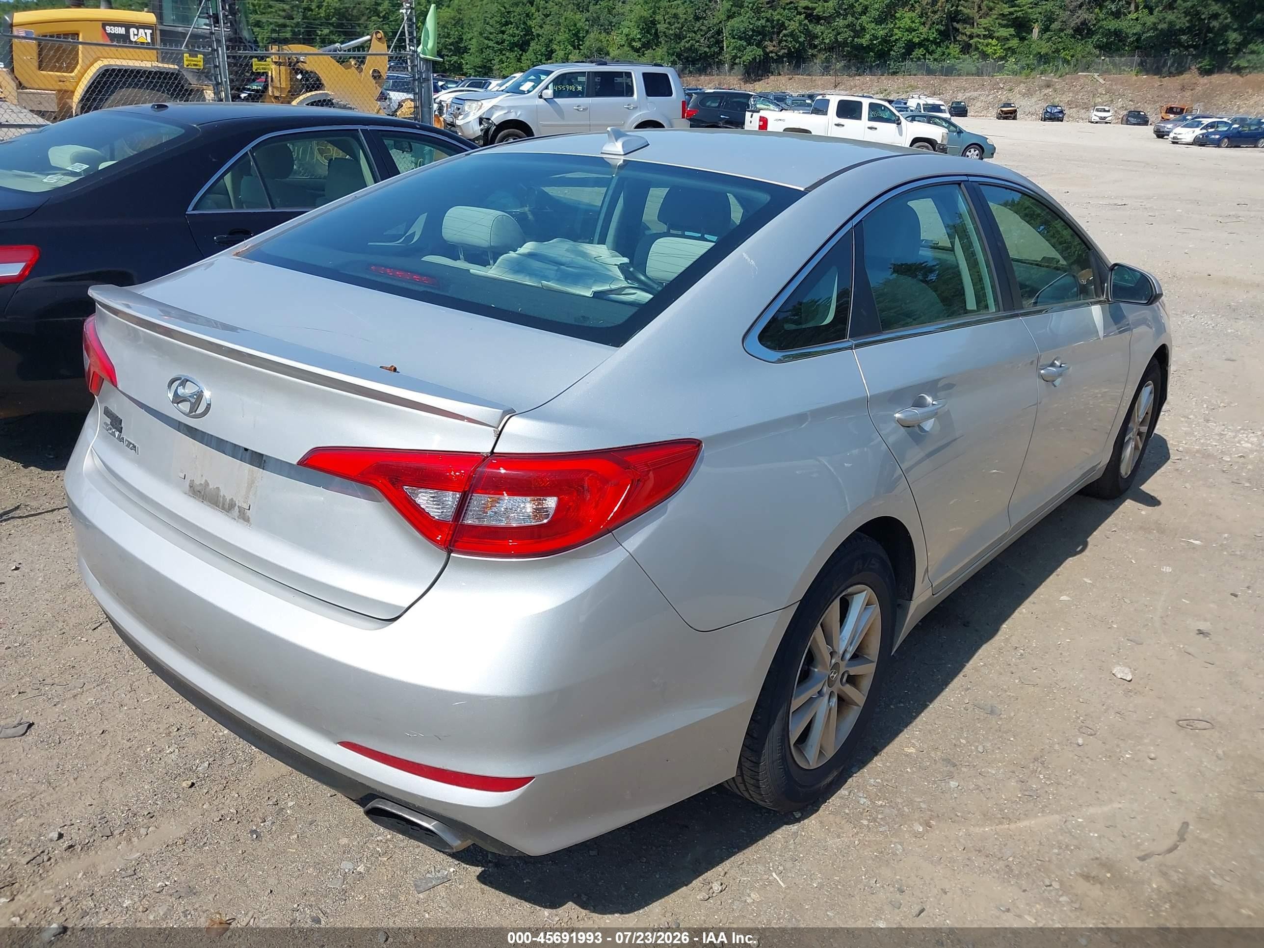 2015 Hyundai Sonata Se Silver vin: 5NPE24AF9FH015781