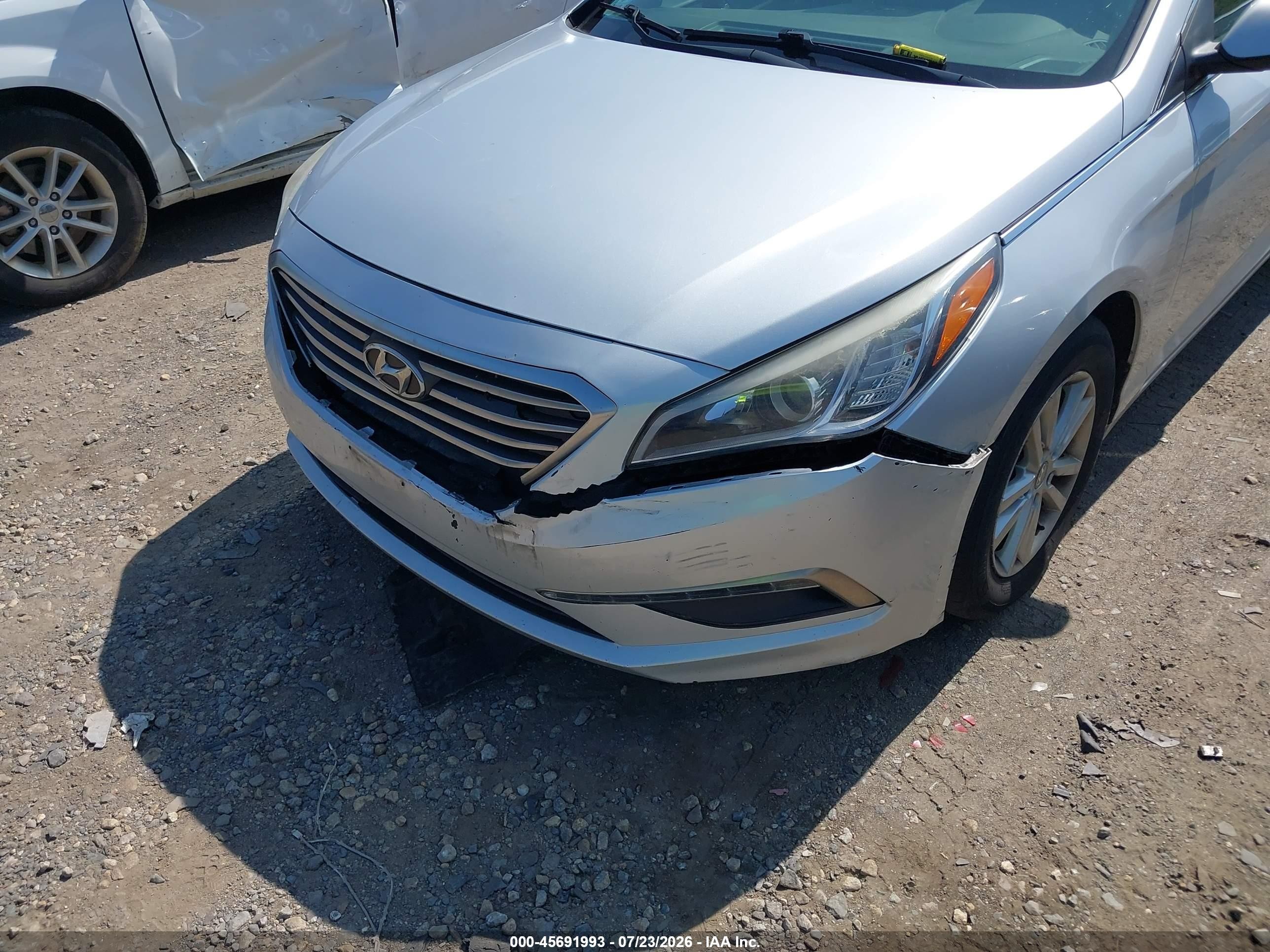 2015 Hyundai Sonata Se Silver vin: 5NPE24AF9FH015781