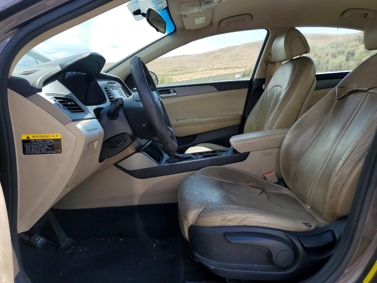 2015 Hyundai Sonata Se Brown vin: 5NPE24AF9FH026909