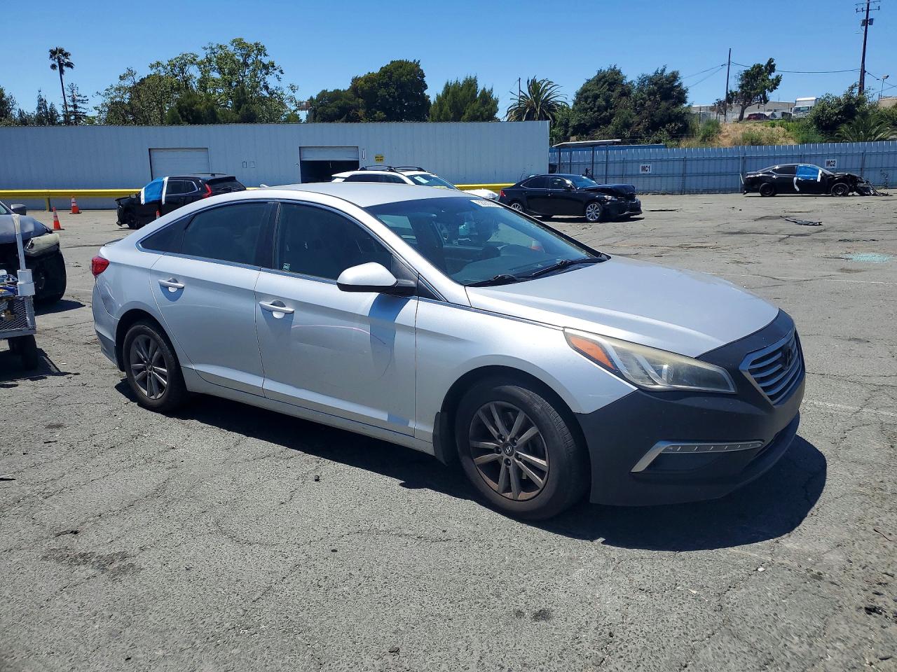 2015 Hyundai Sonata Se Silver vin: 5NPE24AF9FH039174