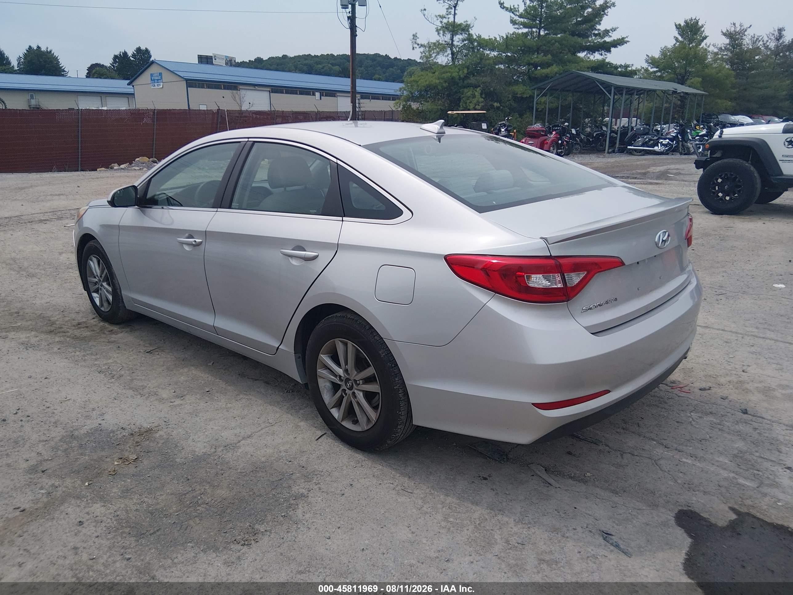 2015 Hyundai Sonata Se Silver vin: 5NPE24AF9FH040325