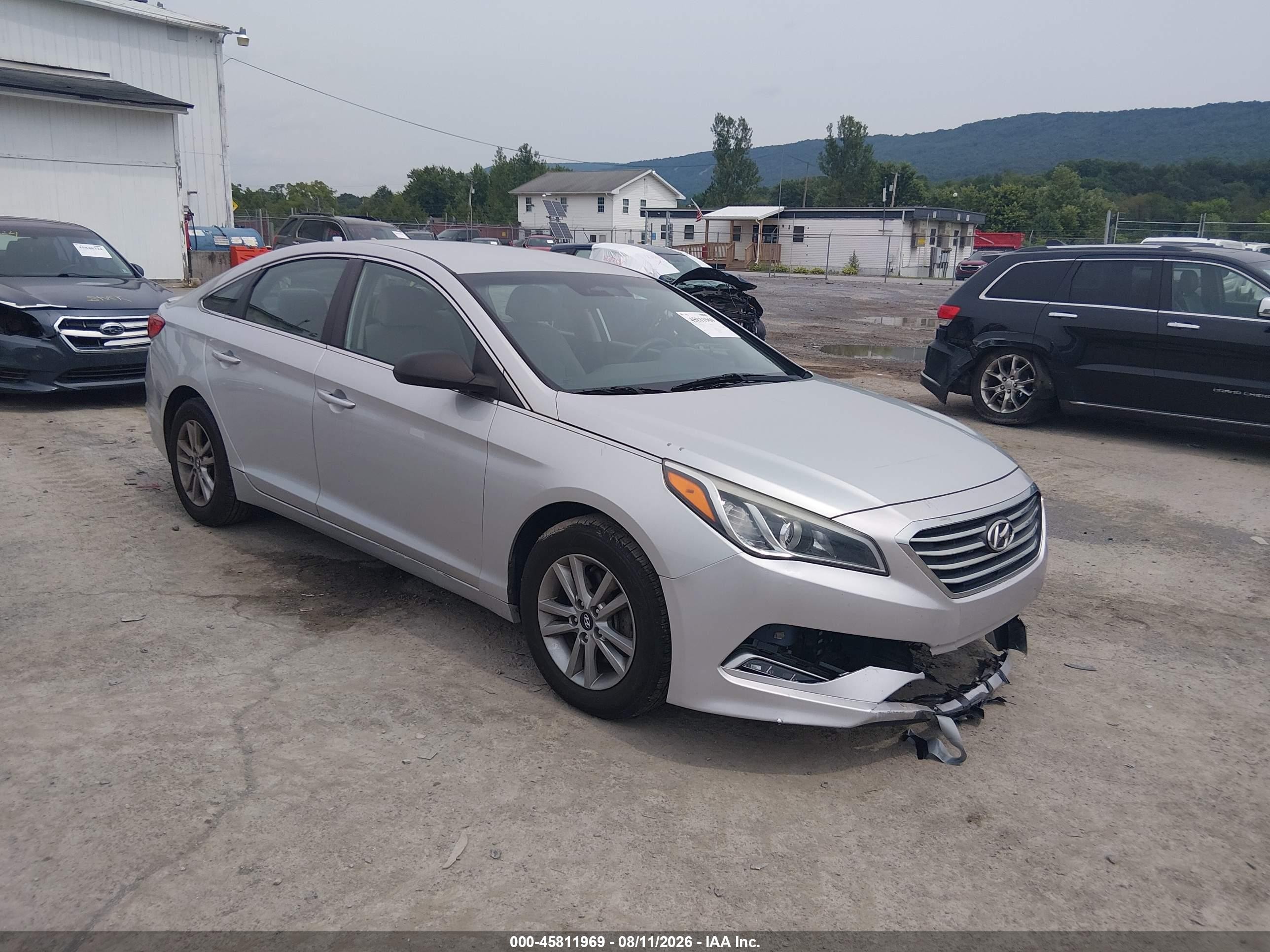 2015 Hyundai Sonata Se Silver vin: 5NPE24AF9FH040325