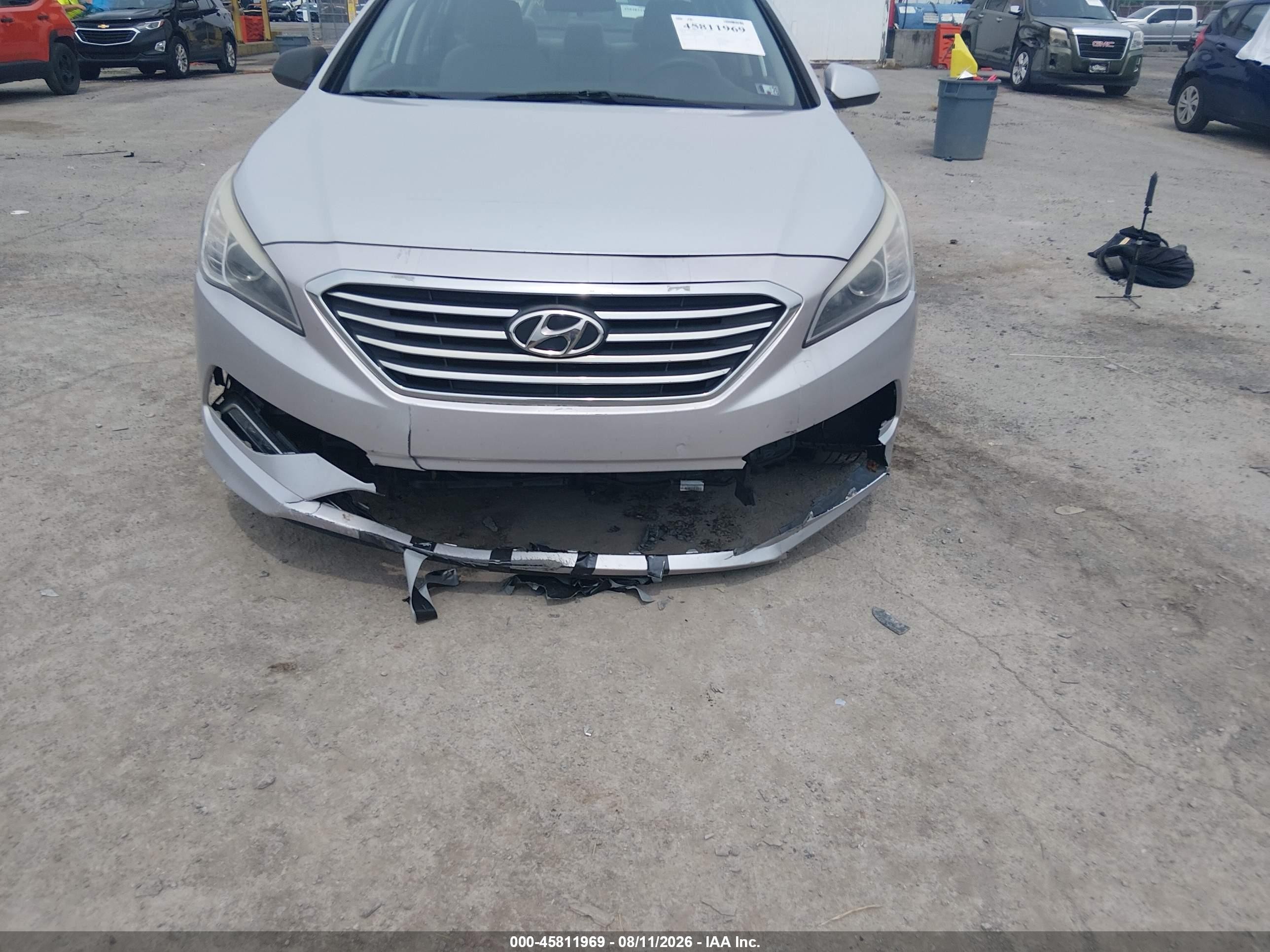 2015 Hyundai Sonata Se Silver vin: 5NPE24AF9FH040325