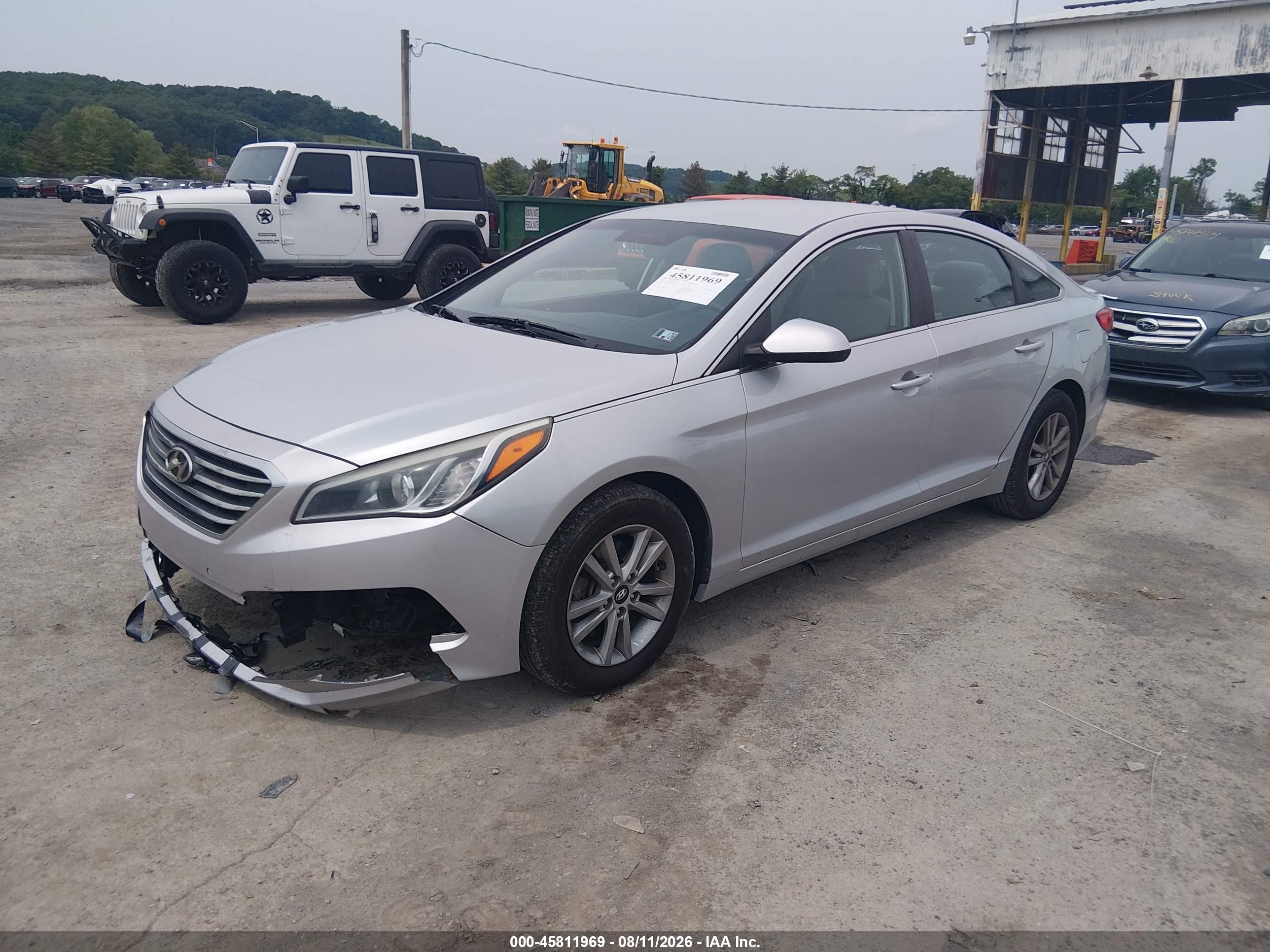 2015 Hyundai Sonata Se Silver vin: 5NPE24AF9FH040325