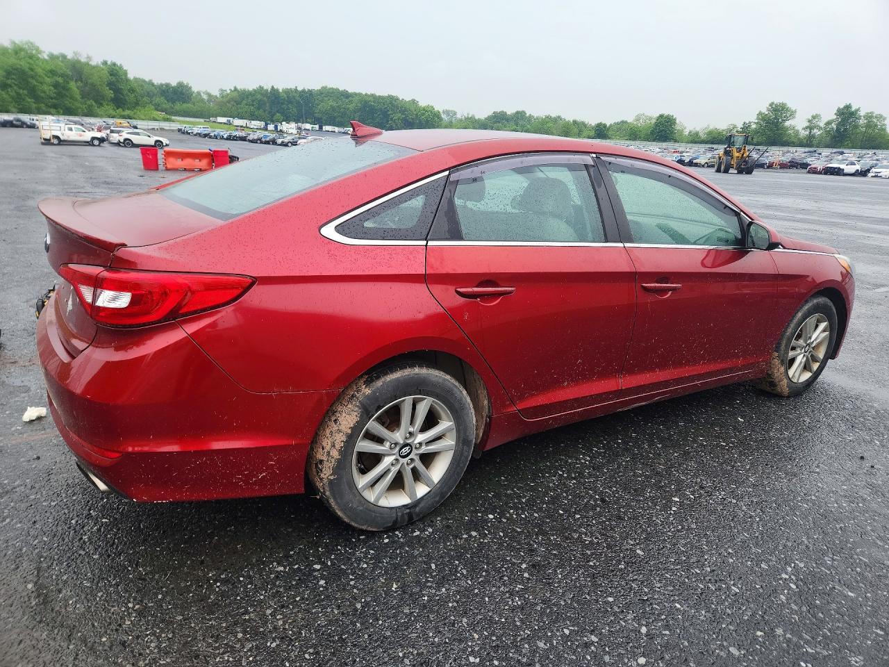 2015 Hyundai Sonata Se Burgundy vin: 5NPE24AF9FH040471