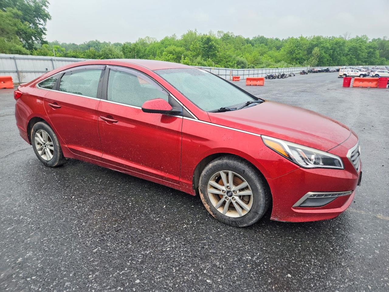 2015 Hyundai Sonata Se Burgundy vin: 5NPE24AF9FH040471
