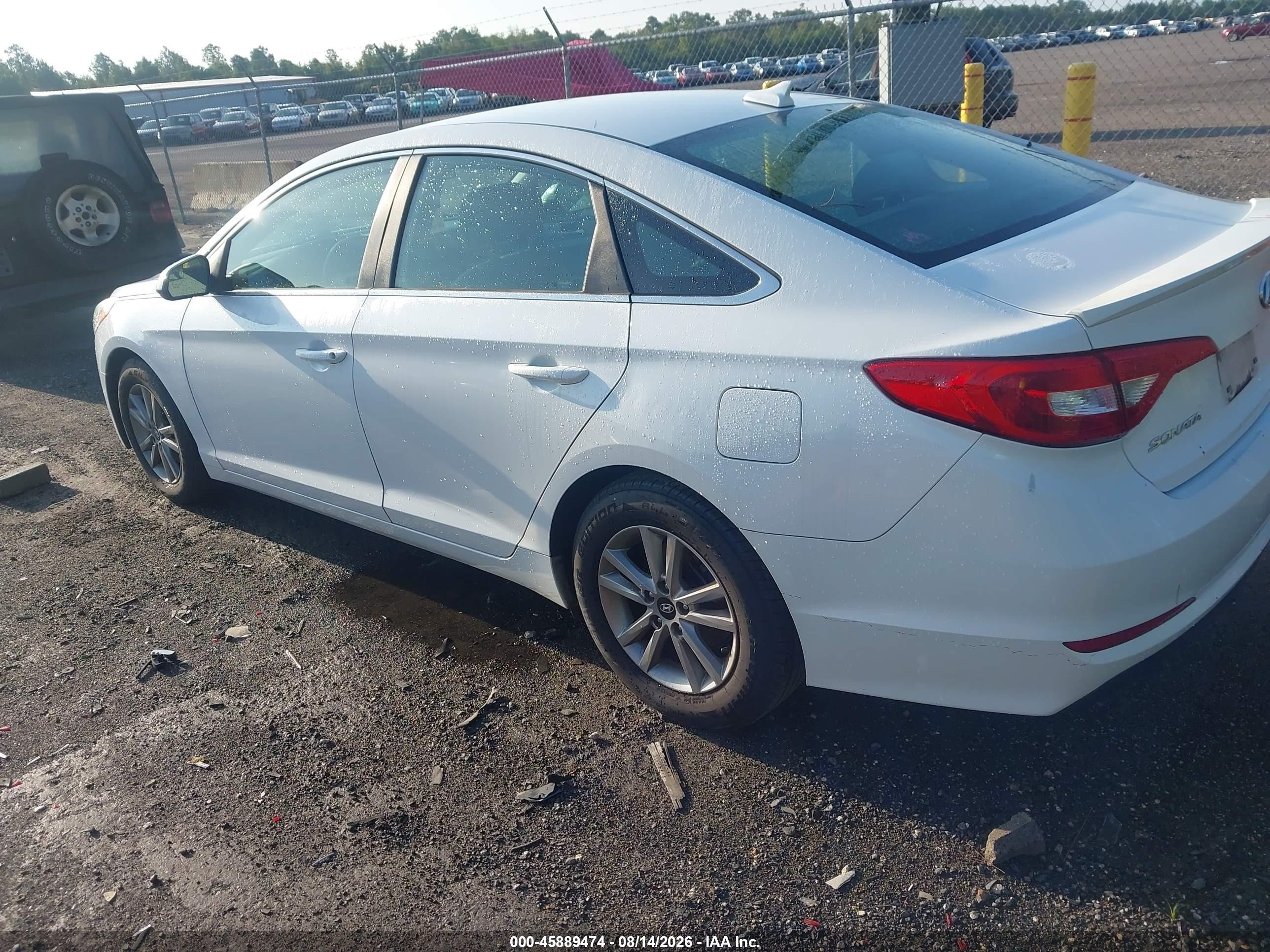 2015 Hyundai Sonata Se White vin: 5NPE24AF9FH042446