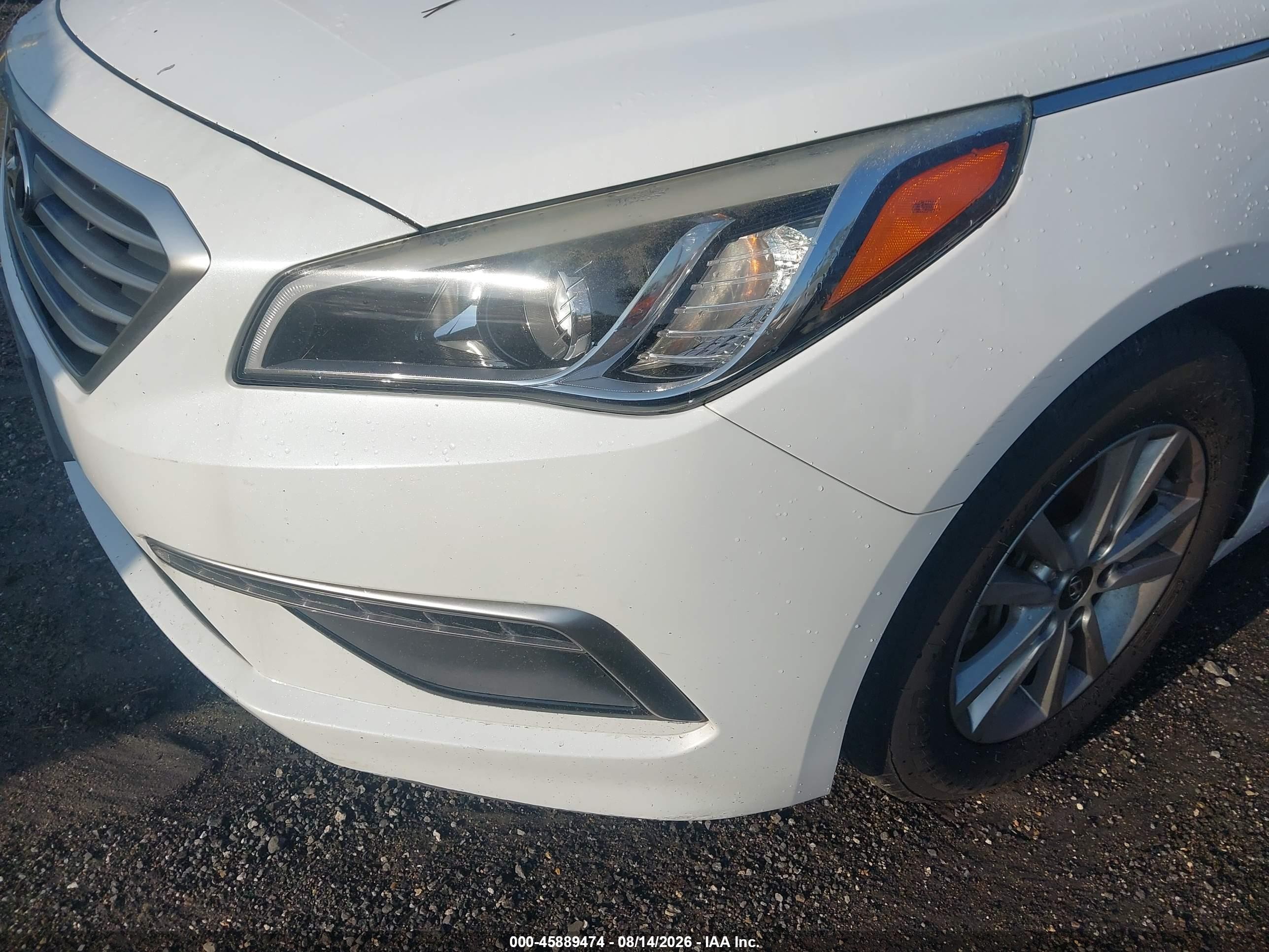 2015 Hyundai Sonata Se White vin: 5NPE24AF9FH042446