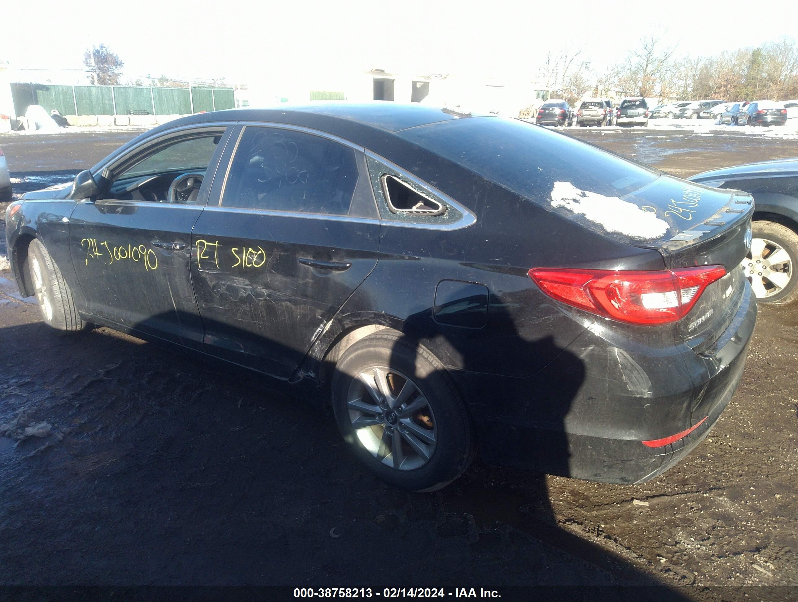 2015 Hyundai Sonata Se Black vin: 5NPE24AF9FH062311