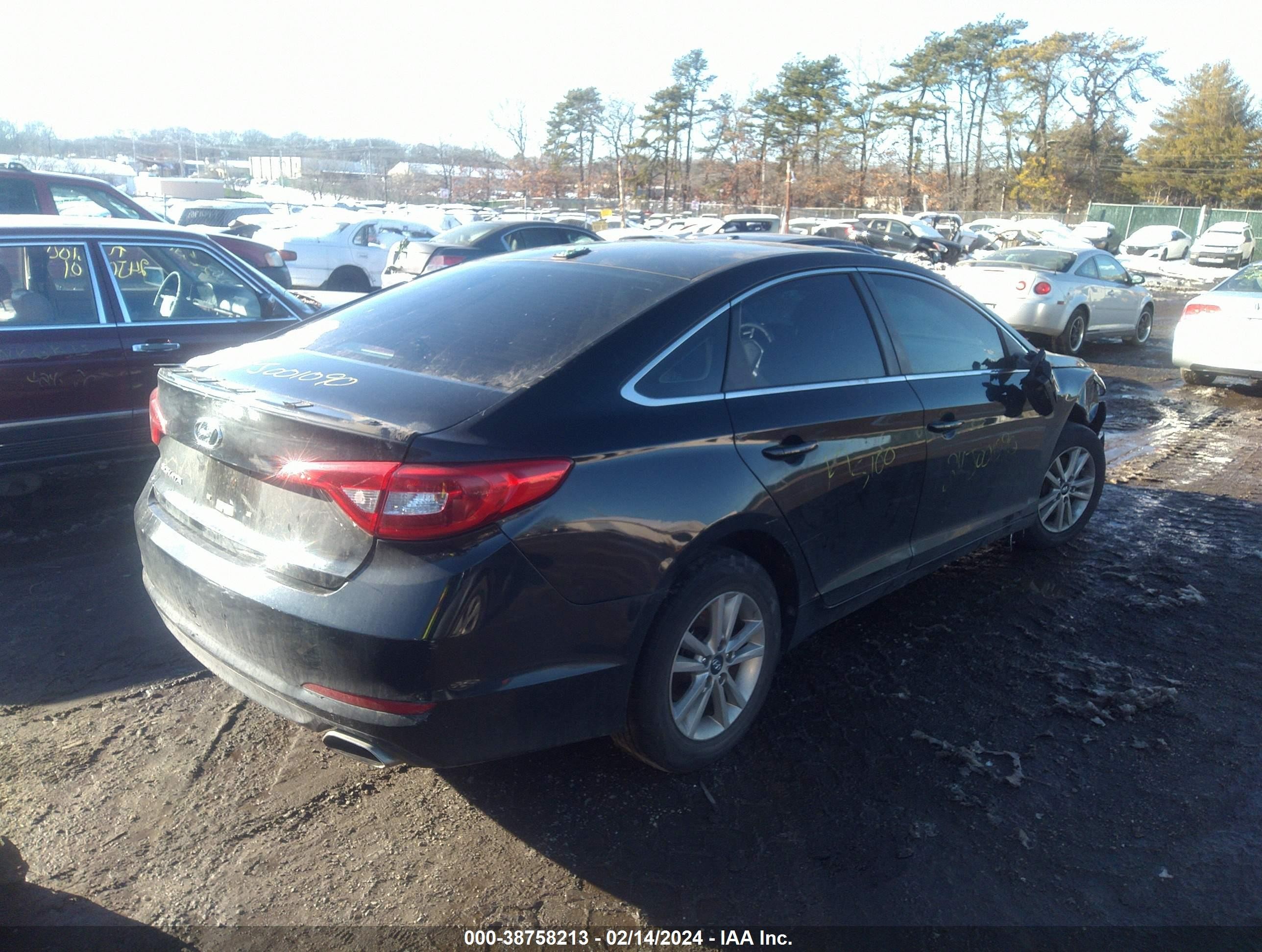2015 Hyundai Sonata Se Black vin: 5NPE24AF9FH062311