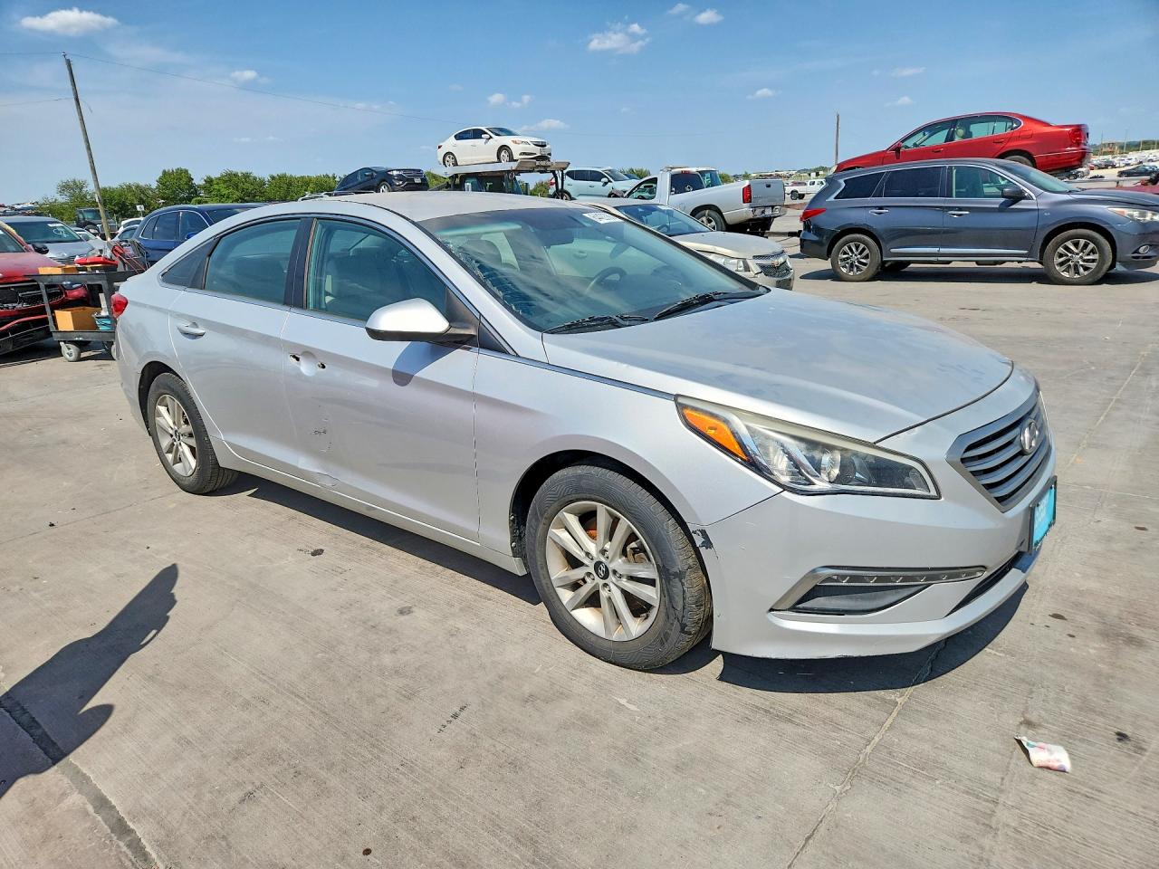 2015 Hyundai Sonata Se Silver vin: 5NPE24AF9FH081117