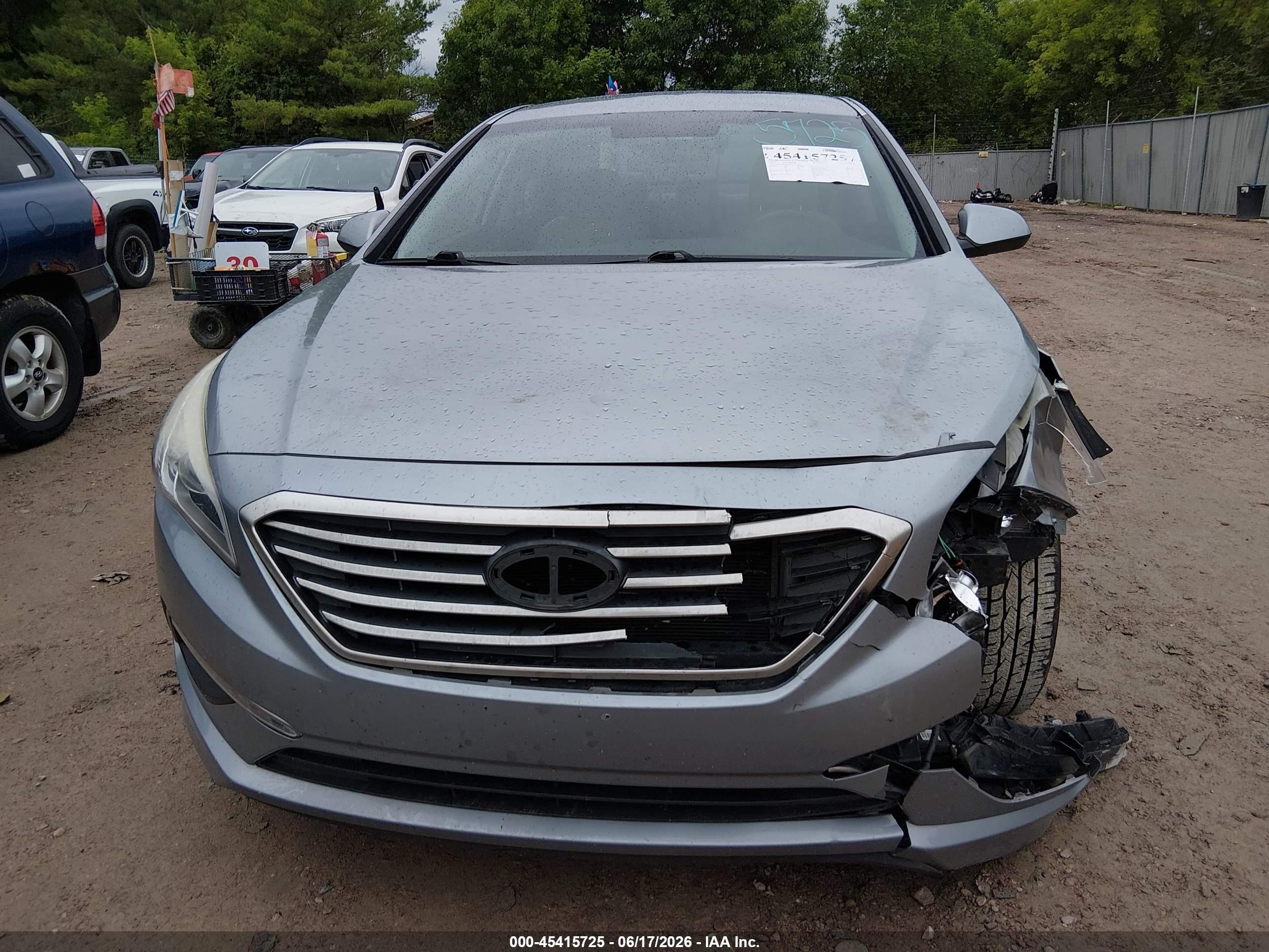 2015 Hyundai Sonata Se Silver vin: 5NPE24AF9FH091209