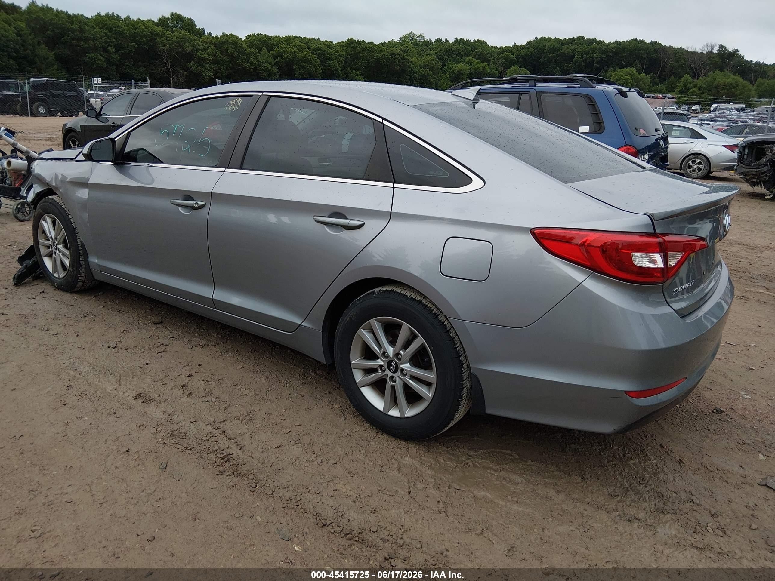 2015 Hyundai Sonata Se Silver vin: 5NPE24AF9FH091209