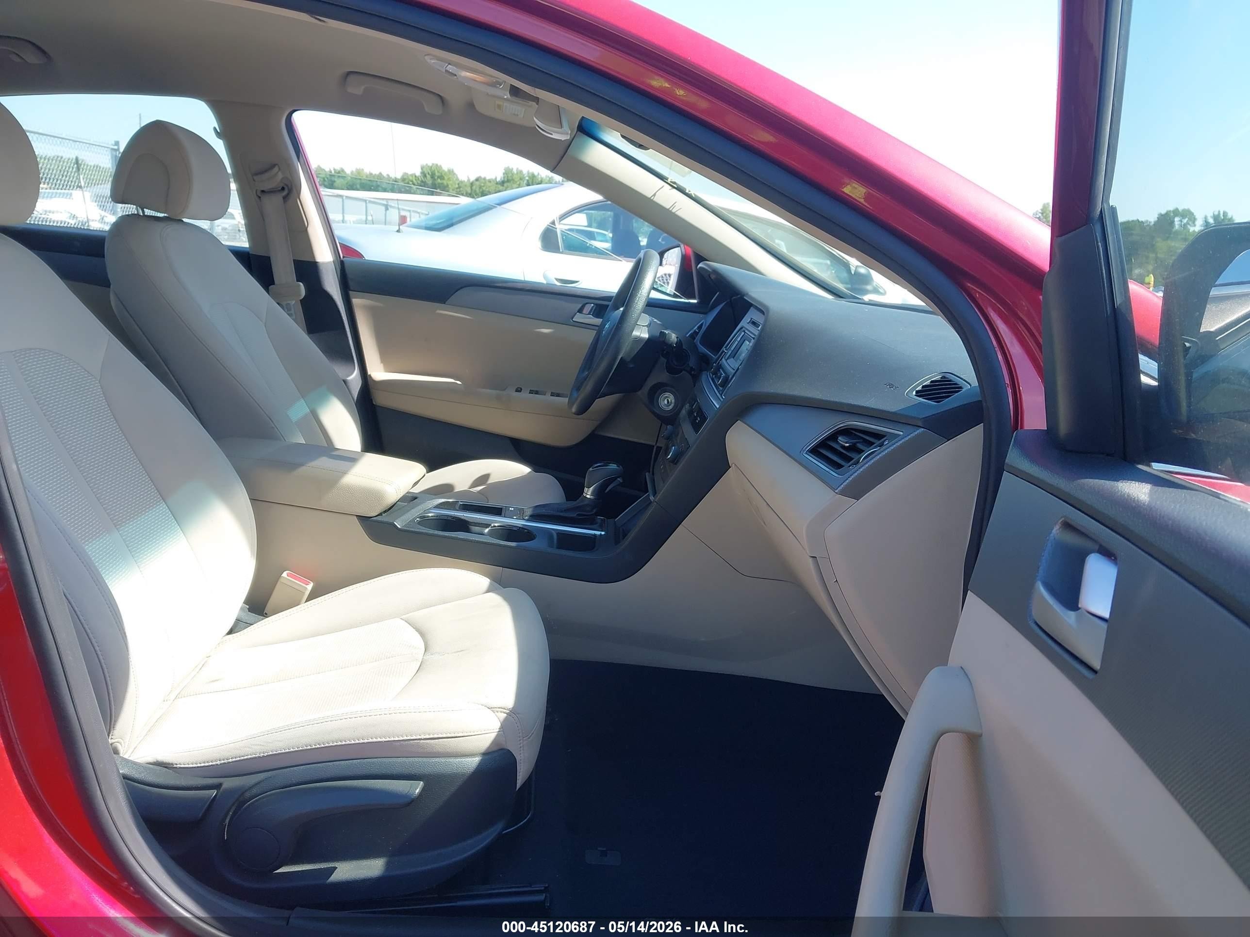 2015 Hyundai Sonata Se Red vin: 5NPE24AF9FH106730