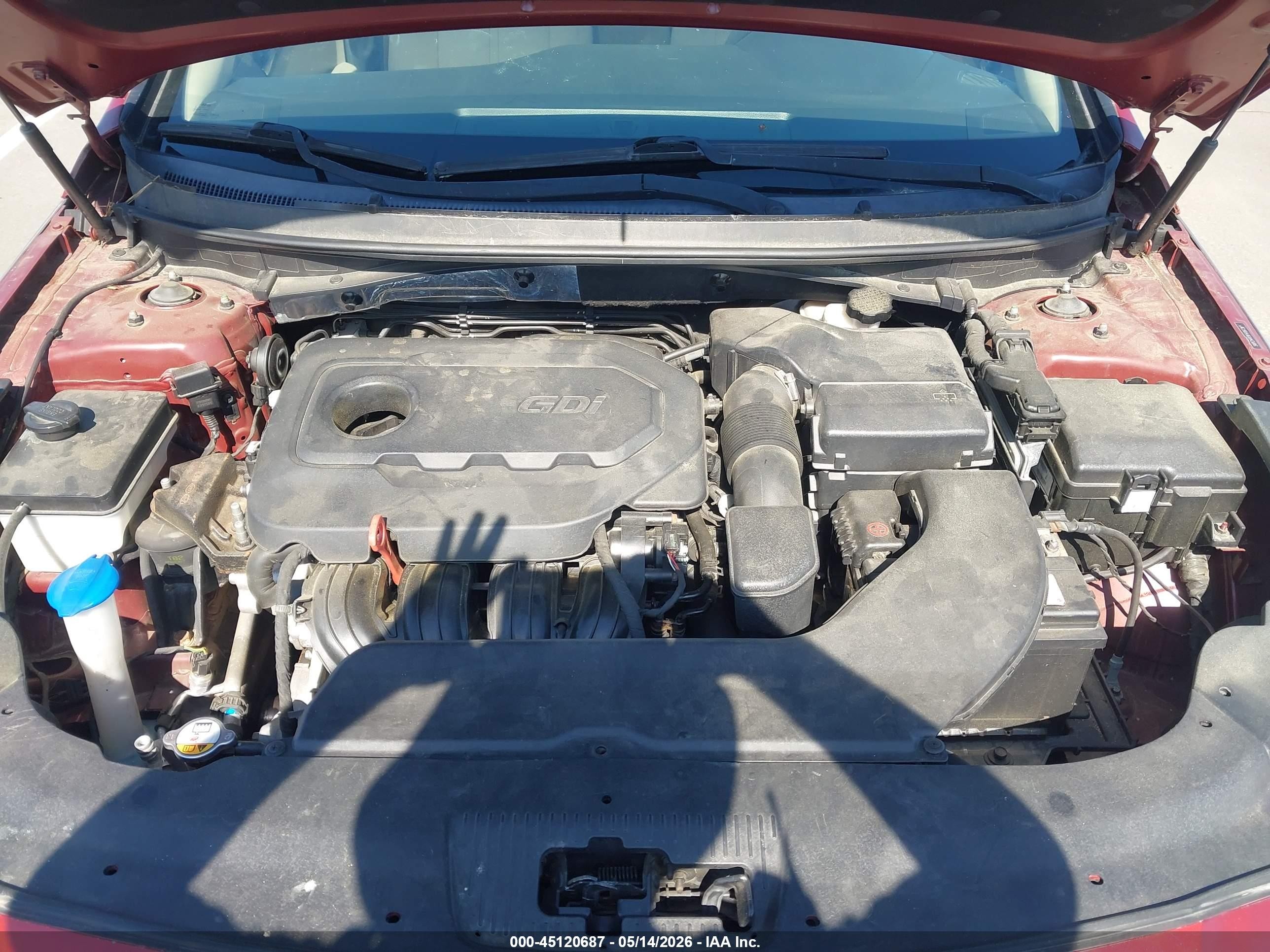 2015 Hyundai Sonata Se Red vin: 5NPE24AF9FH106730
