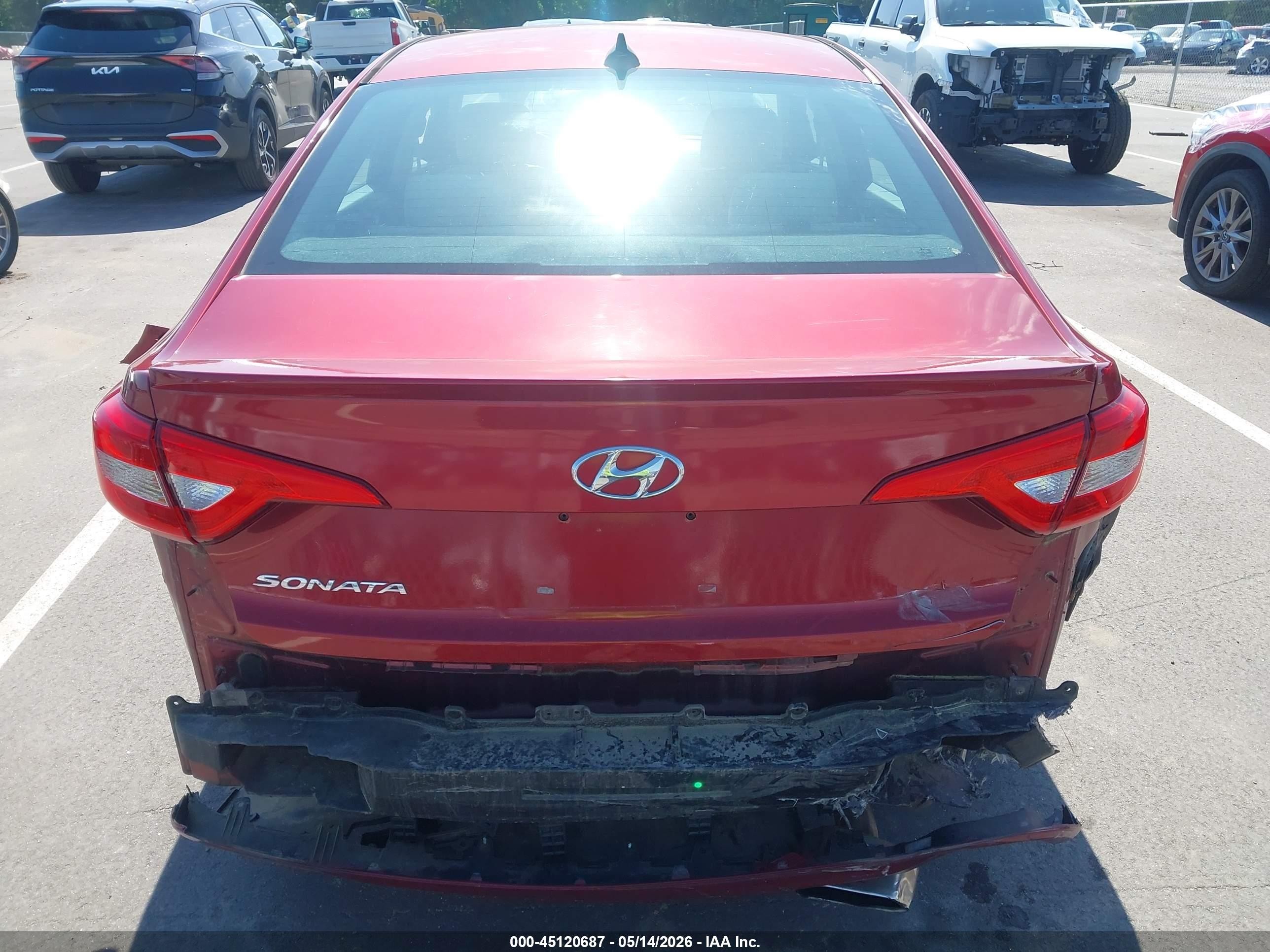 2015 Hyundai Sonata Se Red vin: 5NPE24AF9FH106730