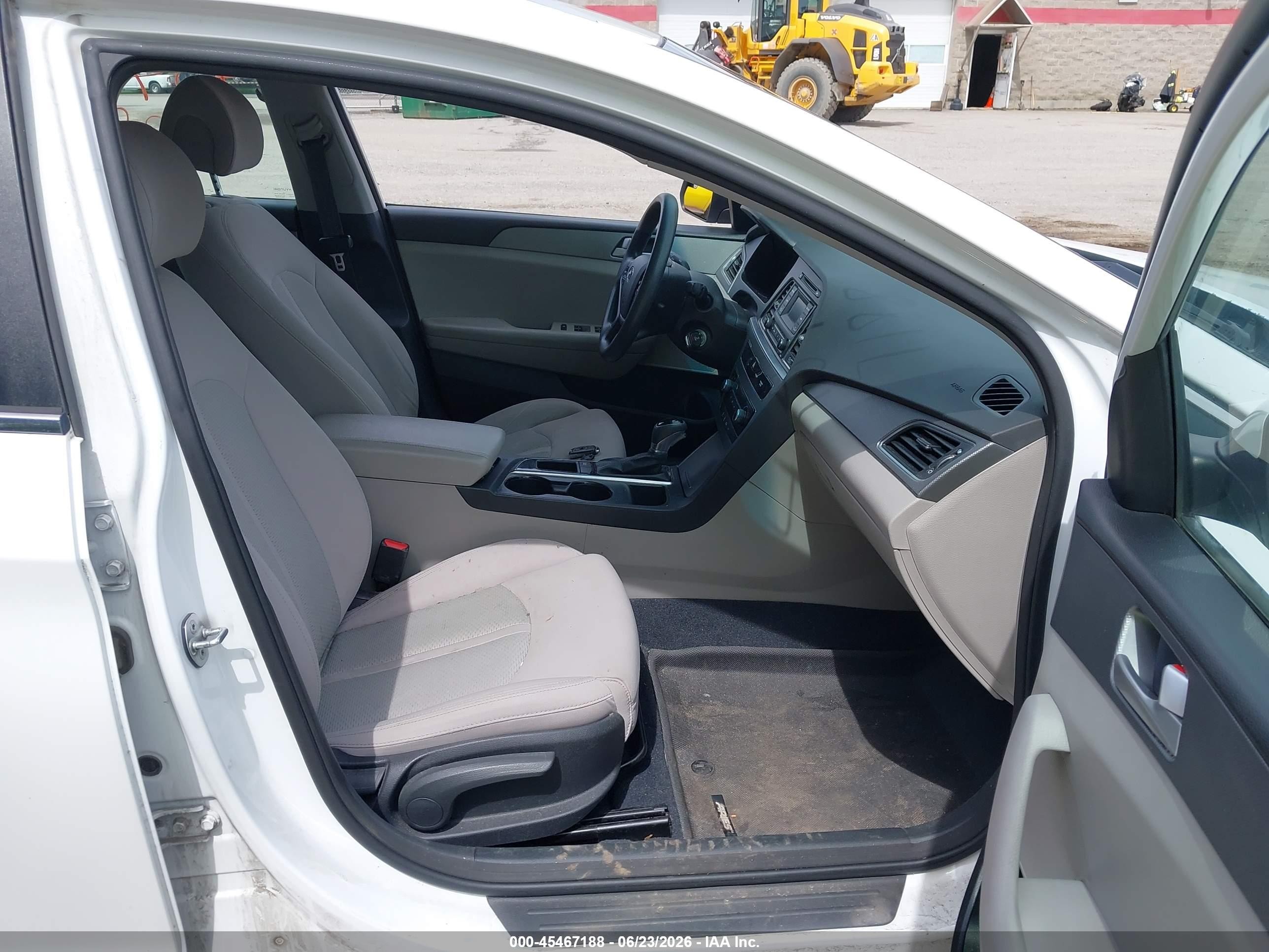 2015 Hyundai Sonata Se White vin: 5NPE24AF9FH122085