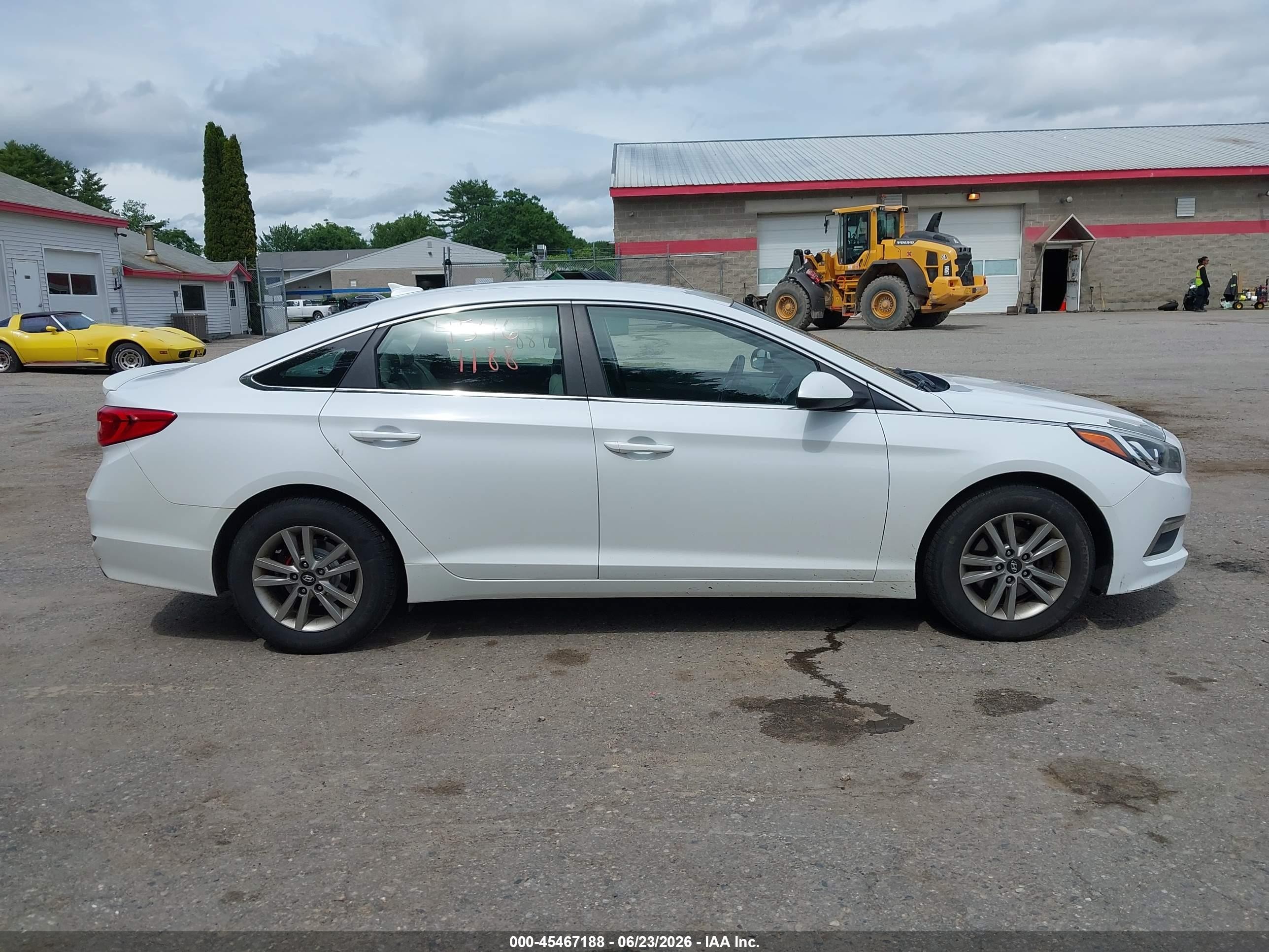 2015 Hyundai Sonata Se White vin: 5NPE24AF9FH122085