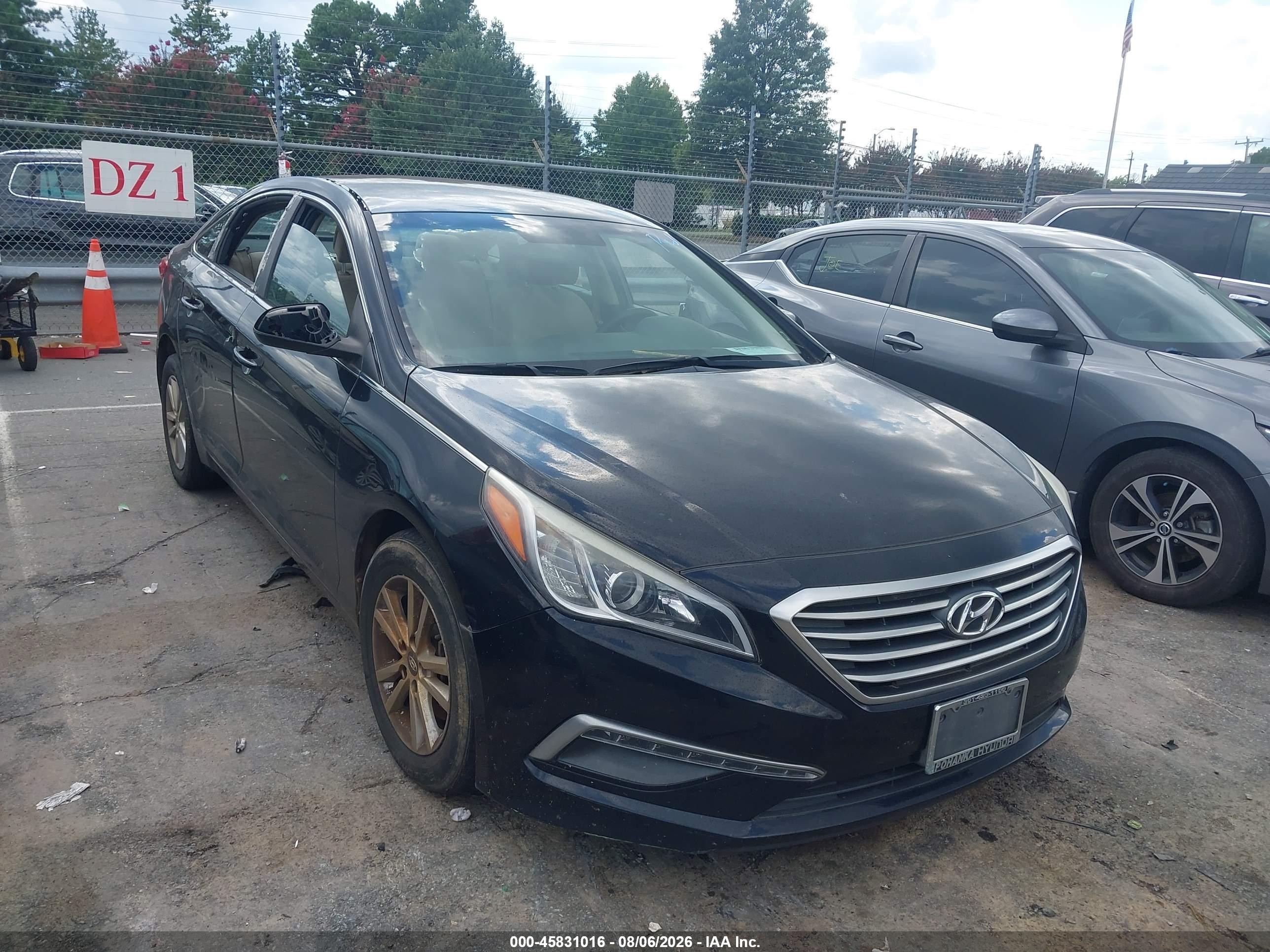 2015 Hyundai Sonata Se Black vin: 5NPE24AF9FH145513