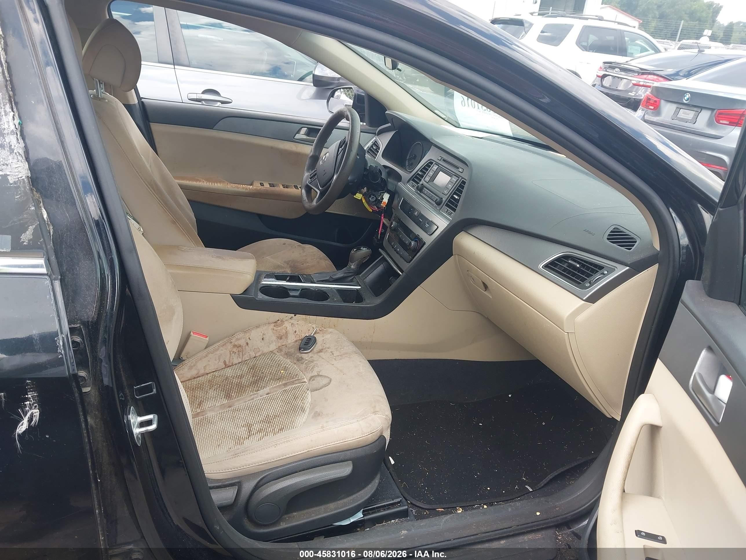 2015 Hyundai Sonata Se Black vin: 5NPE24AF9FH145513