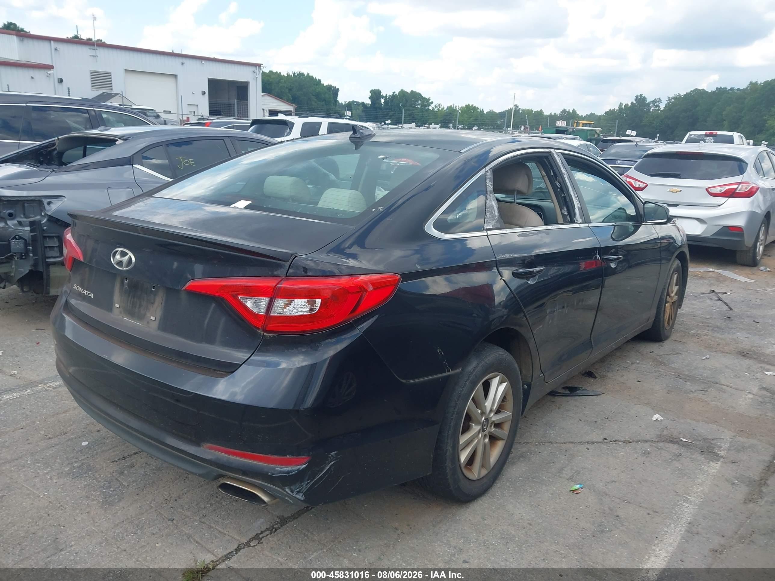 2015 Hyundai Sonata Se Black vin: 5NPE24AF9FH145513