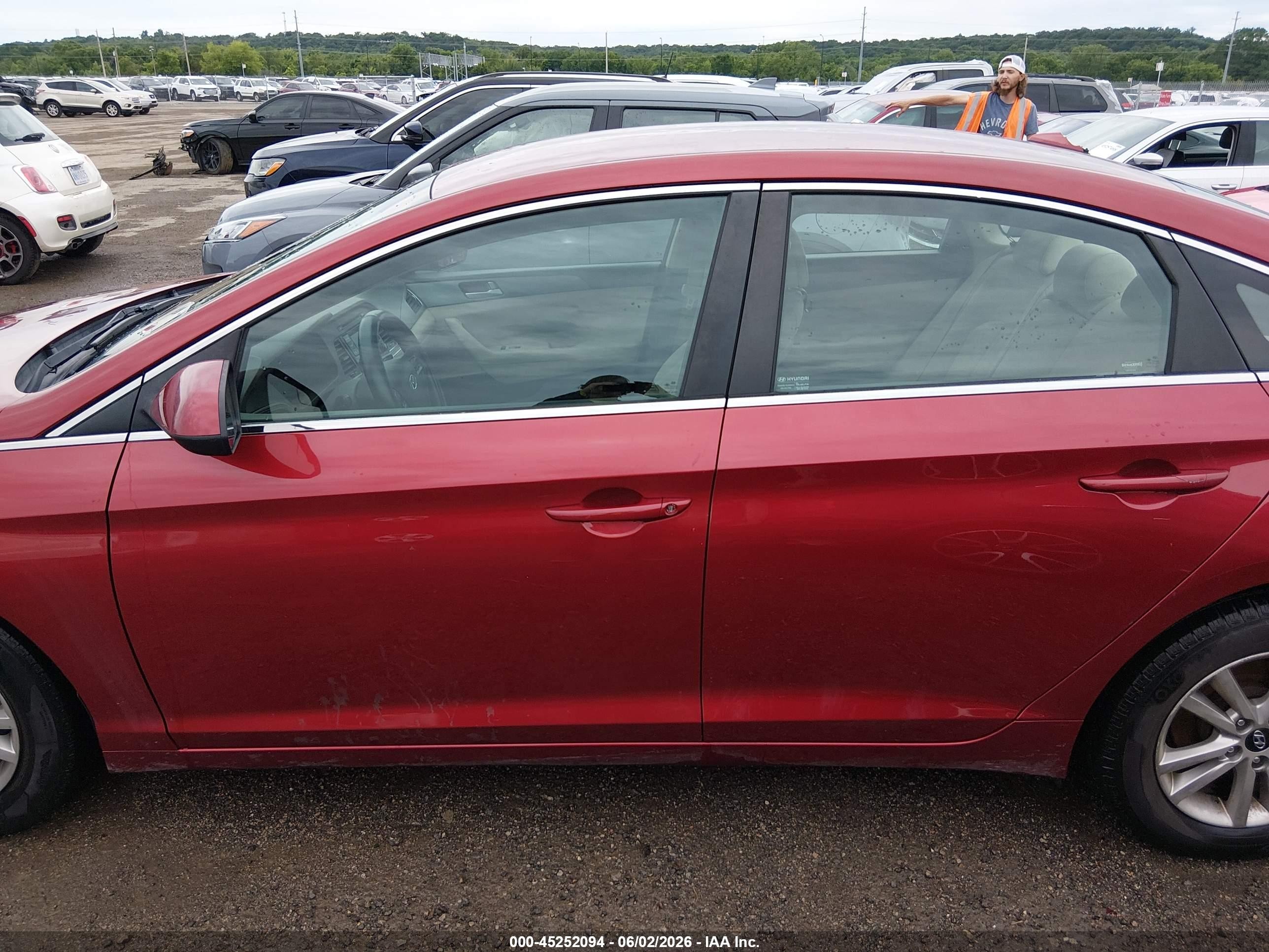 2015 Hyundai Sonata Se Red vin: 5NPE24AF9FH148198