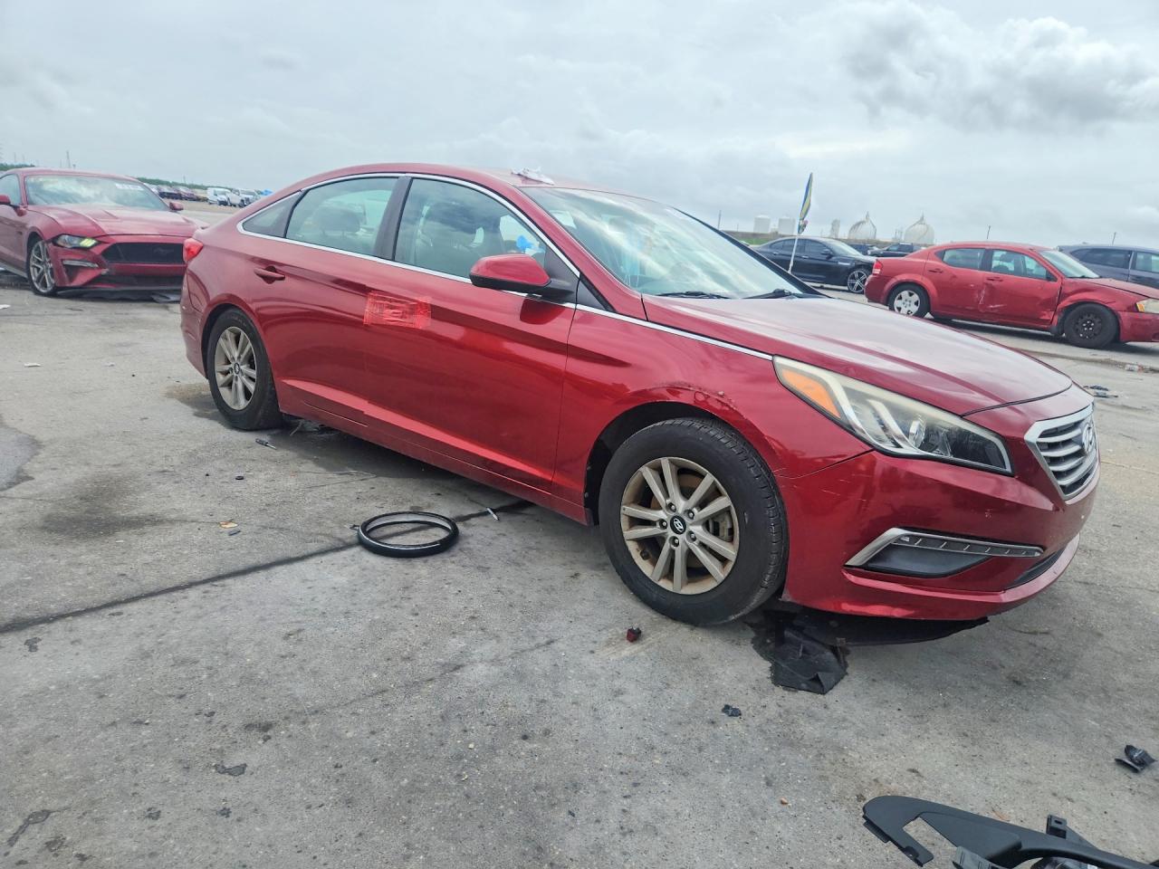 2015 Hyun Sonata Красный vin: 5NPE24AF9FH152056