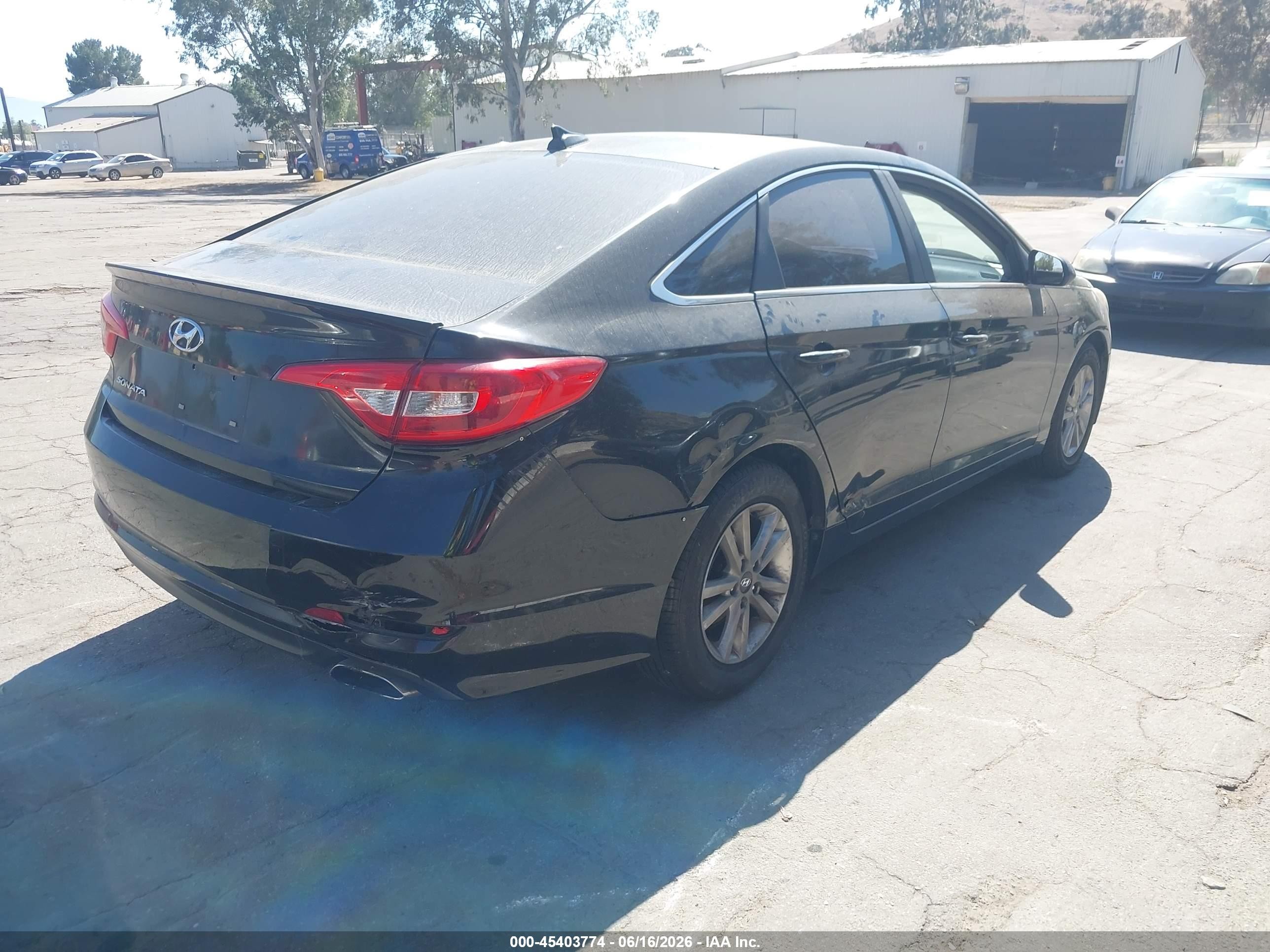 2015 Hyundai Sonata Se Black vin: 5NPE24AF9FH153062