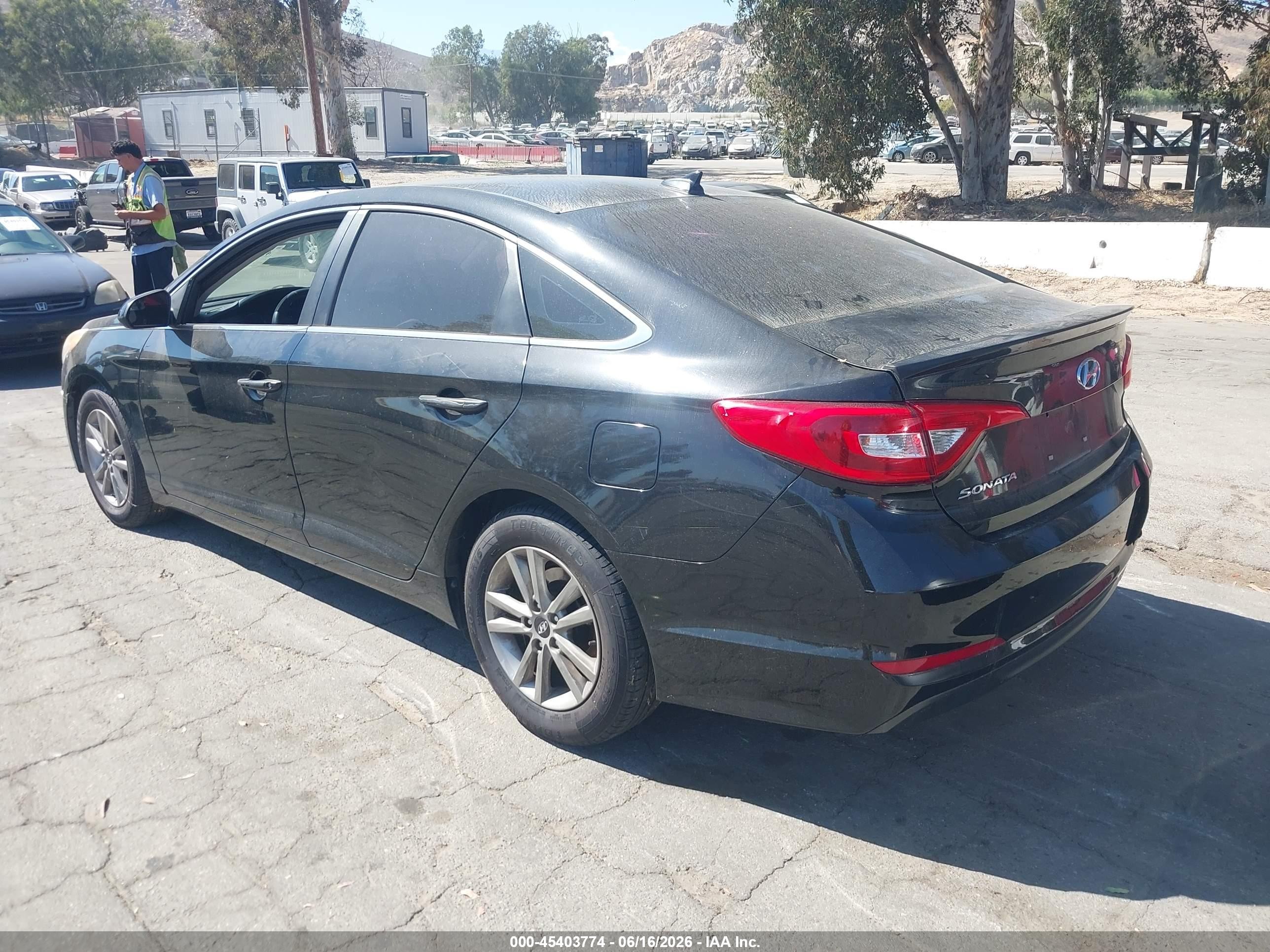 2015 Hyundai Sonata Se Black vin: 5NPE24AF9FH153062