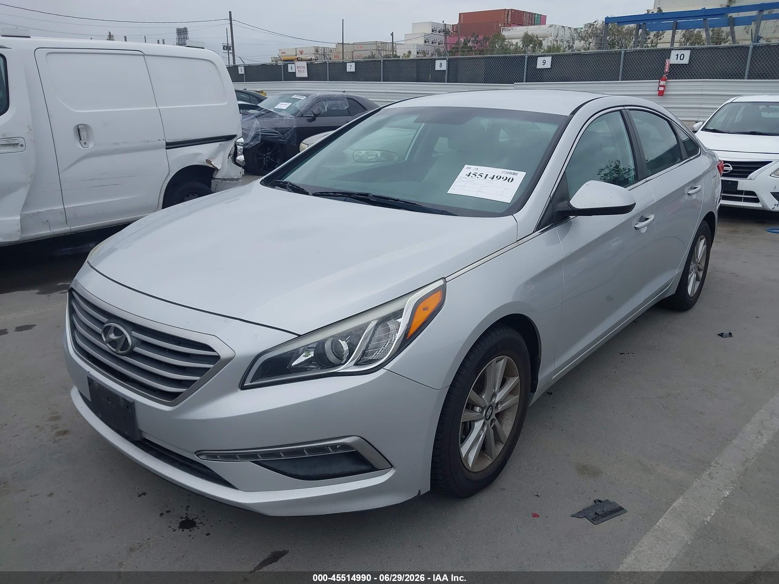 2015 Hyundai Sonata Se Silver vin: 5NPE24AF9FH156043