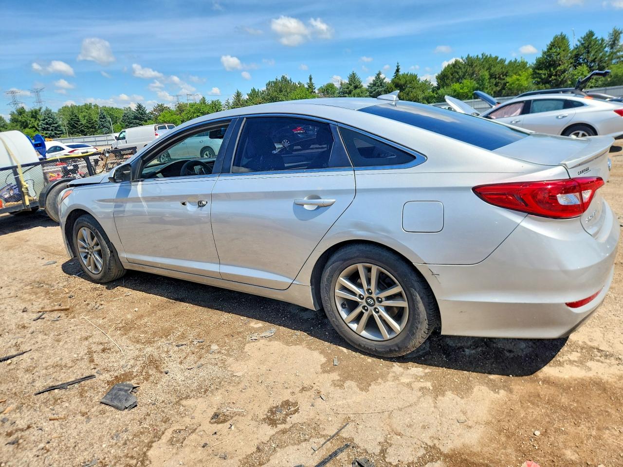 2015 Hyundai Sonata Se Silver vin: 5NPE24AF9FH160013