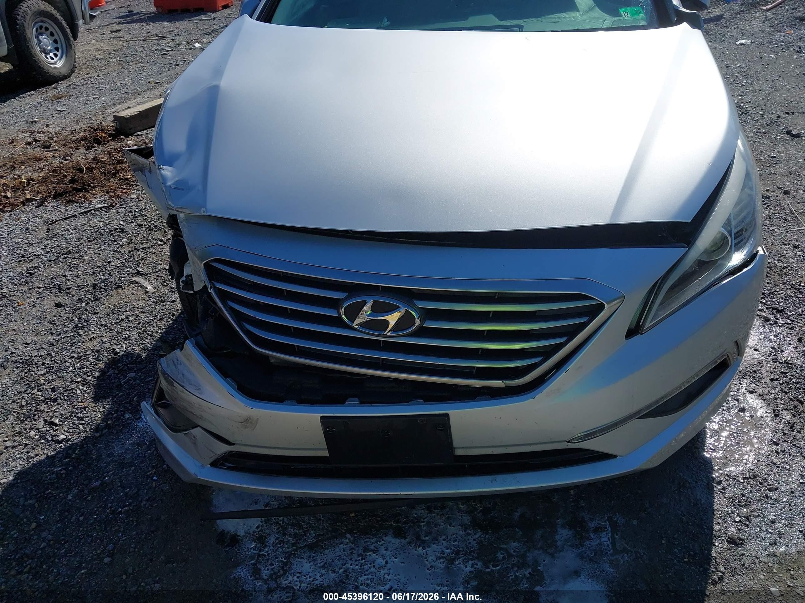 2015 Hyundai Sonata Se Silver vin: 5NPE24AF9FH174512