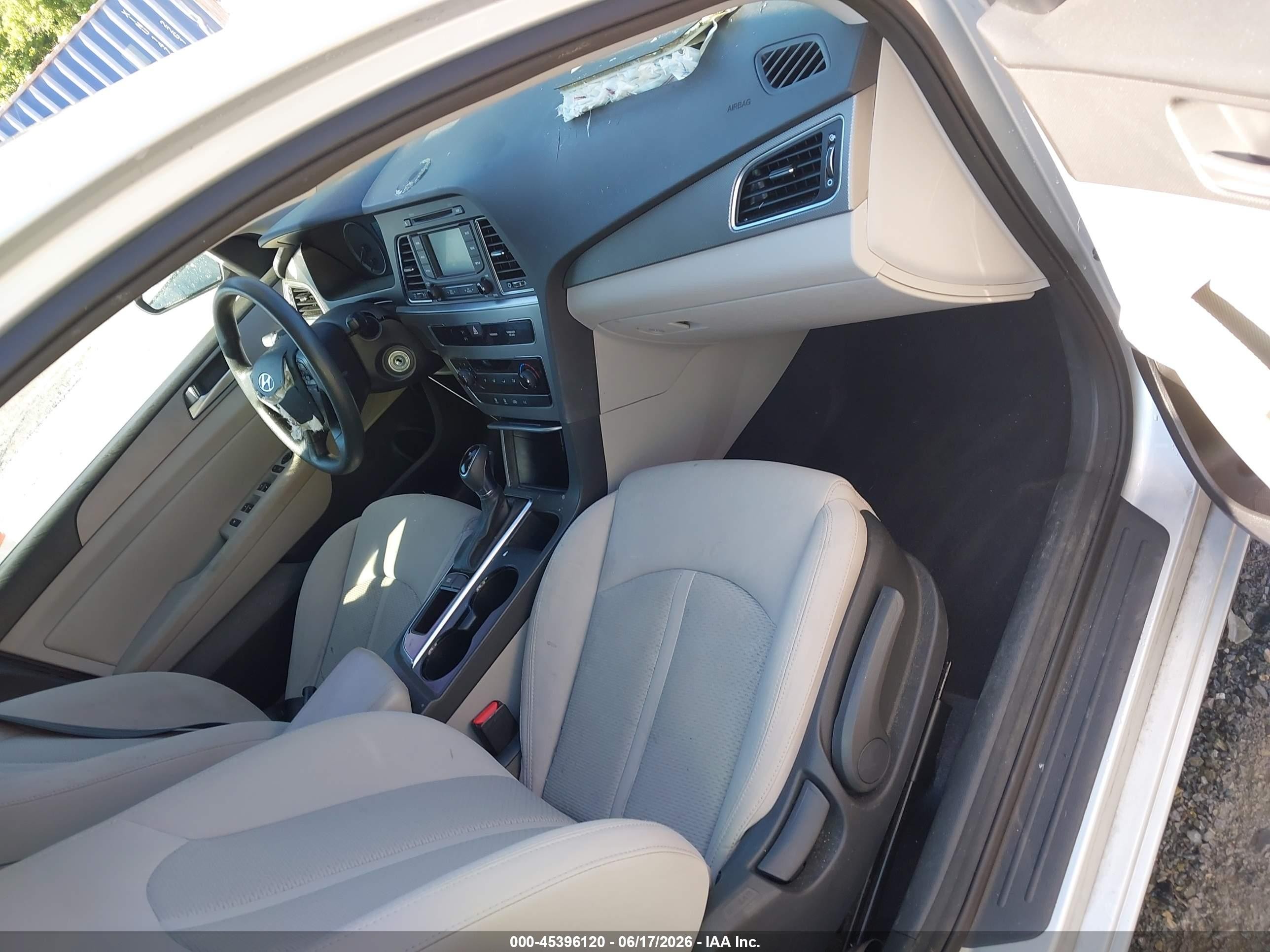2015 Hyundai Sonata Se Silver vin: 5NPE24AF9FH174512