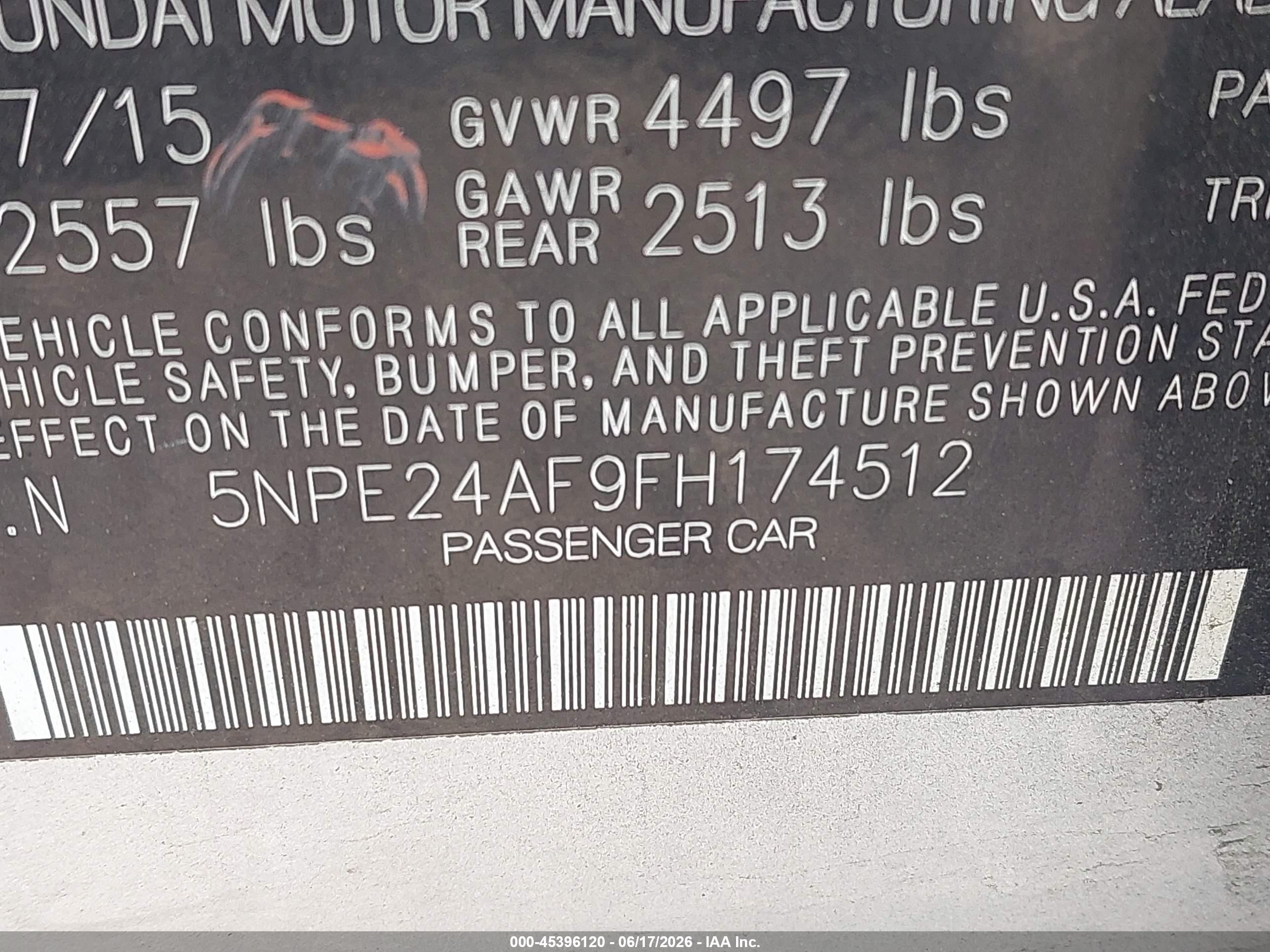 2015 Hyundai Sonata Se Silver vin: 5NPE24AF9FH174512
